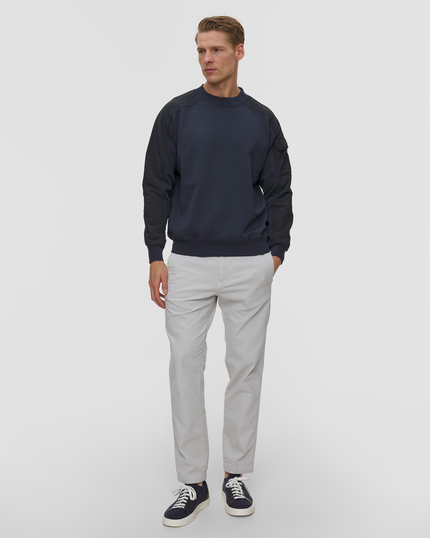 Pánská tmavě modrá mikina Murphy&Nye Washer Sweatshirt
