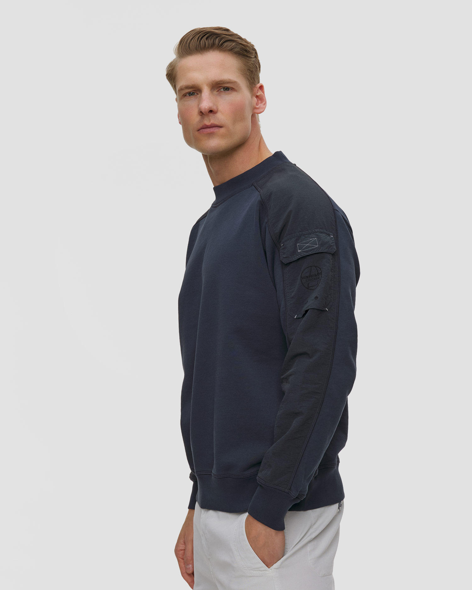 Pánská tmavě modrá mikina Murphy&Nye Washer Sweatshirt