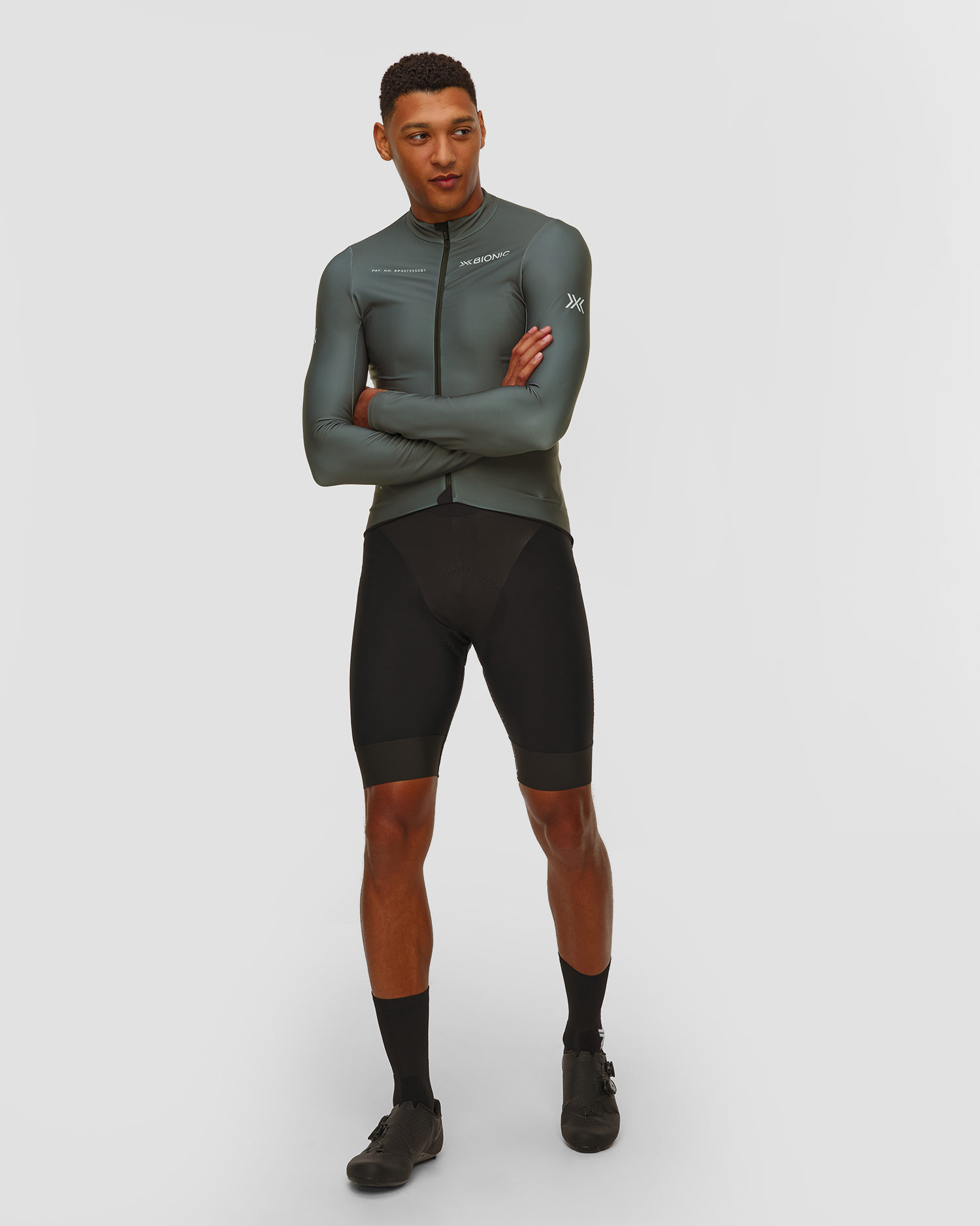 Pánský cyklistický dres X-Bionic Corefusion Ride Warm Jersey LS v Šedé Barvě