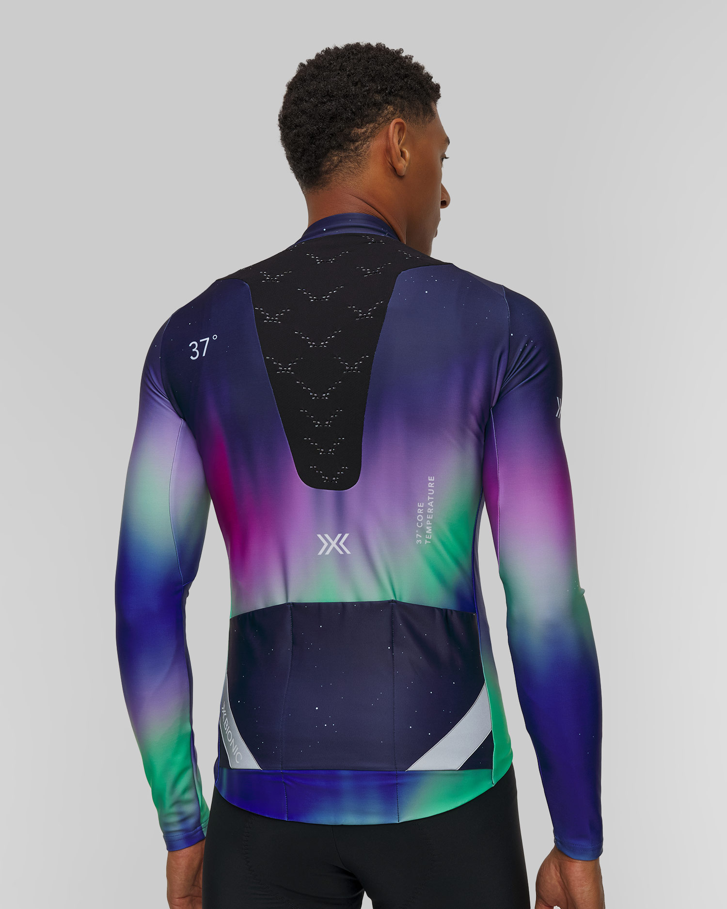 Longsleeve rowerowy męski X-Bionic Corefusion Ride Warm Jersey LS