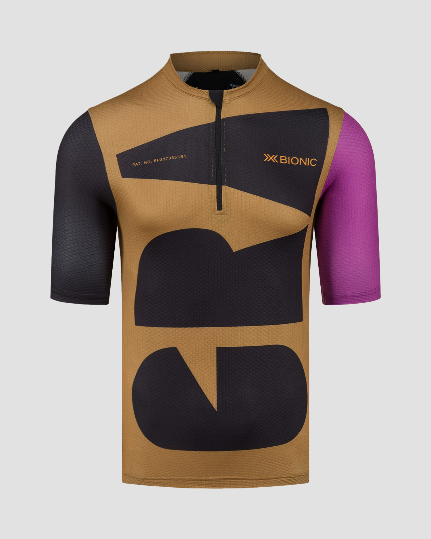 Koszulka gravelowa męska X-Bionic Corefusion Gravel Jersey beżowo-czarna
