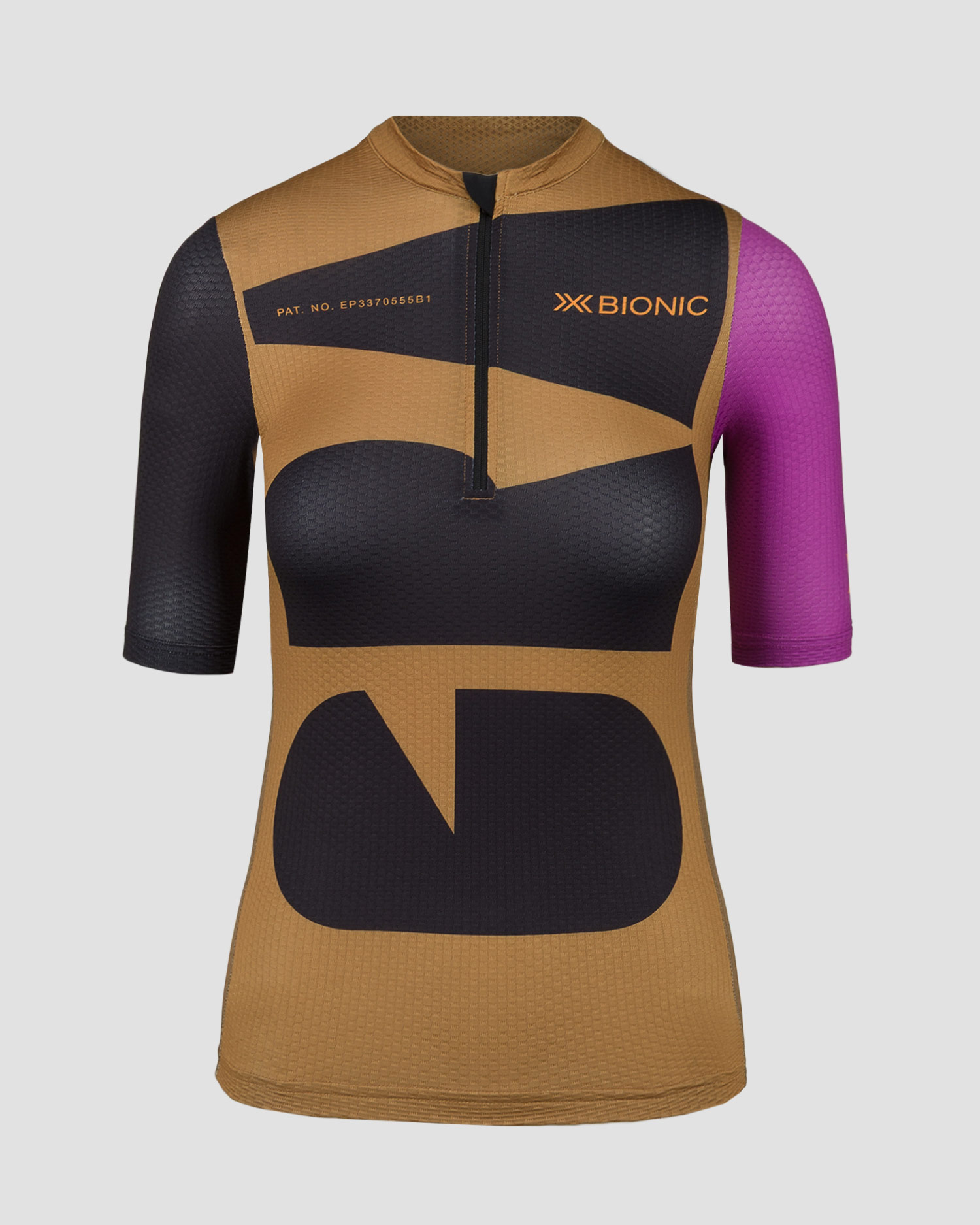 Koszulka gravelowa damska X-Bionic Corefusion Gravel Jersey beżowo-czarna