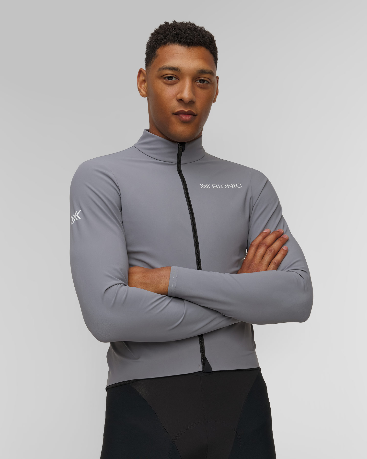 Pánská cyklistická větrovka X-Bionic Codefusion Ride Softshell Jacket v Šedé Barvě