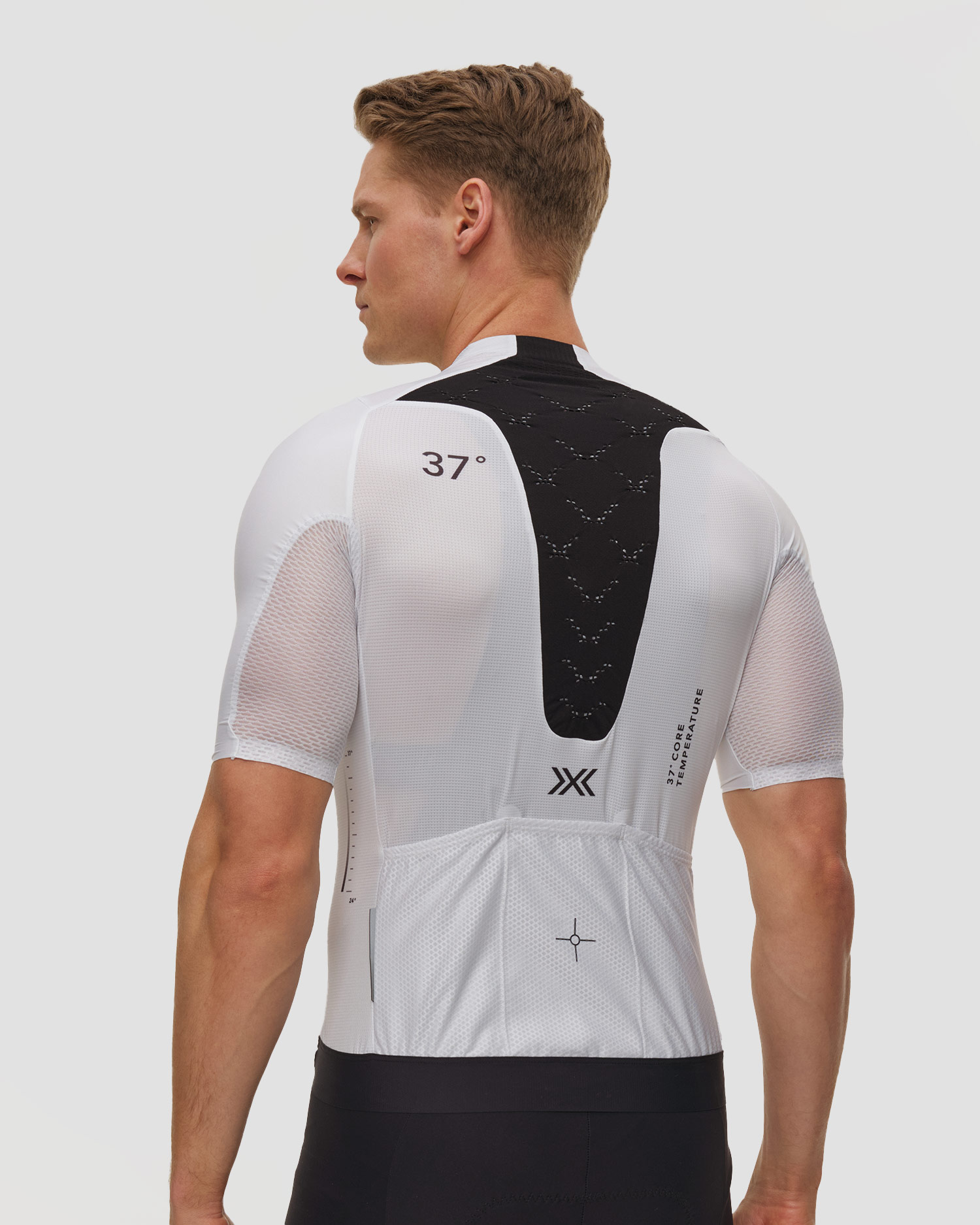Koszulka rowerowa męska X-Bionic Corefusion Aero Jersey SS biała