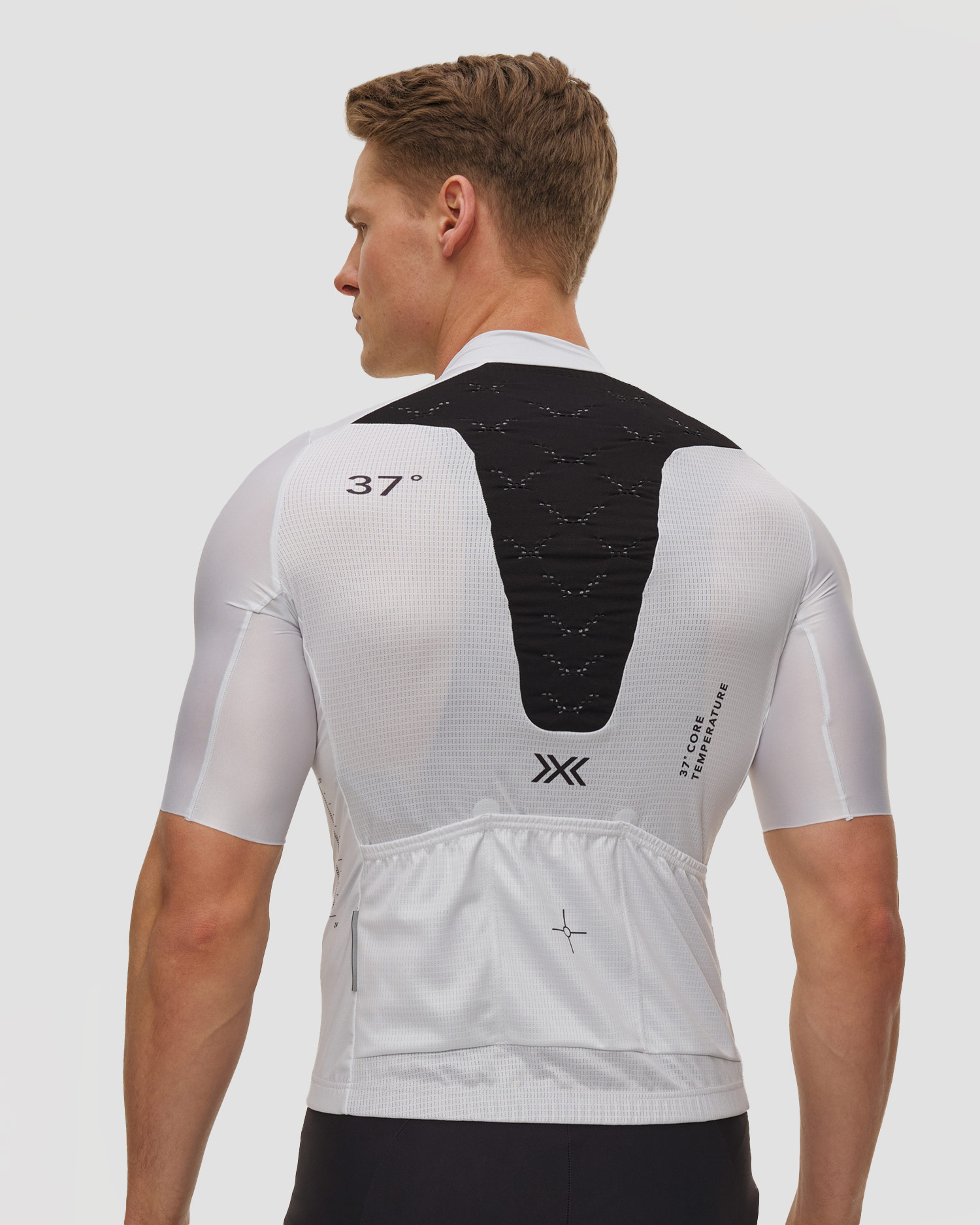 Koszulka rowerowa męska X-Bionic Corefusion Ride Jersey SS biała