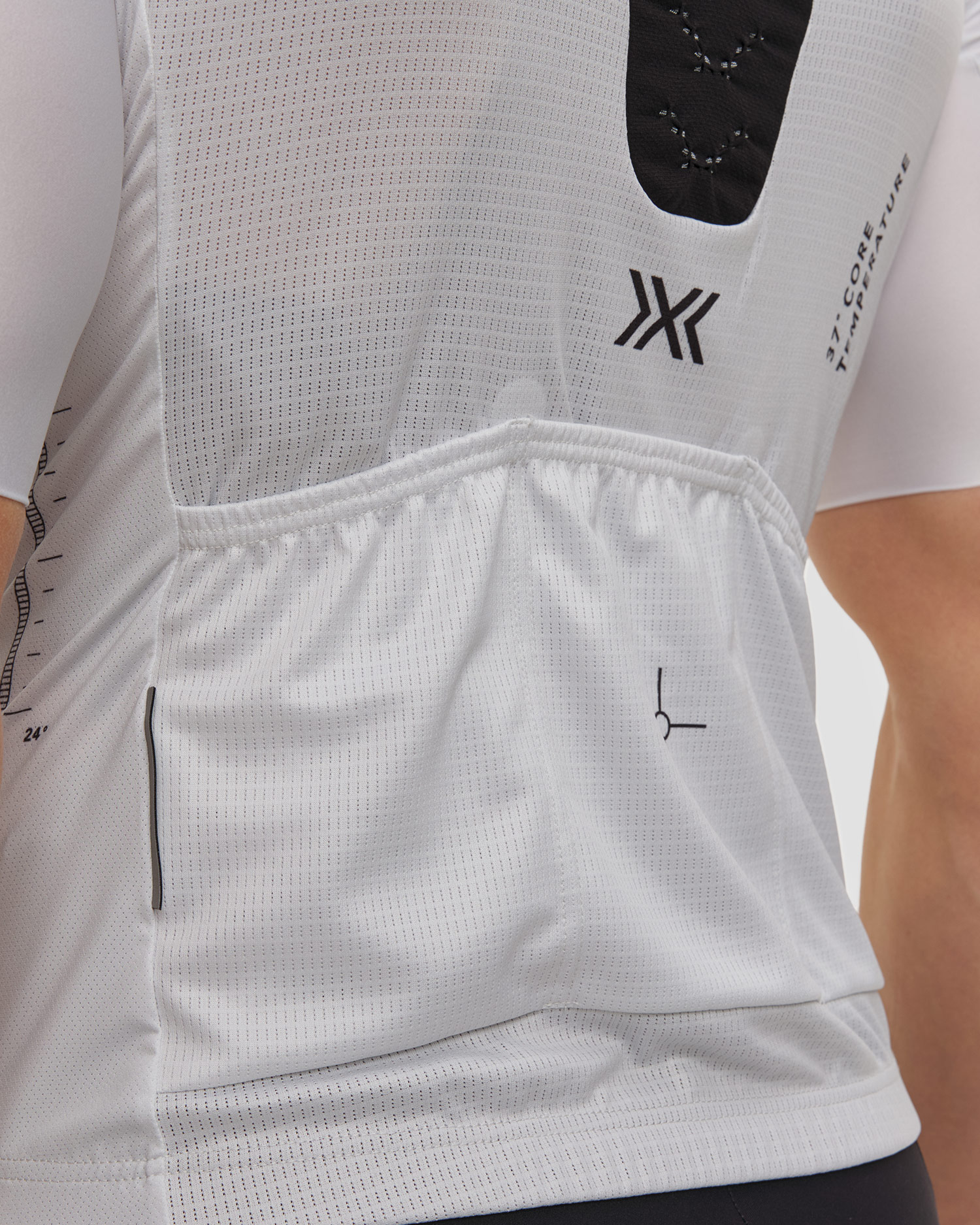 Koszulka rowerowa męska X-Bionic Corefusion Ride Jersey SS biała