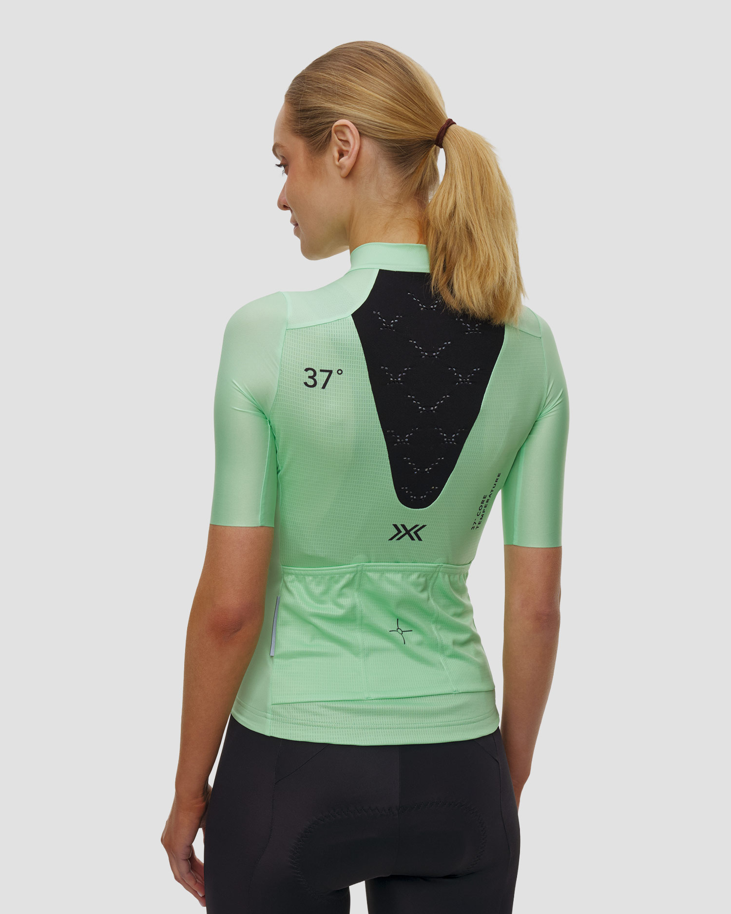 Maglia da ciclismo da donna X-Bionic Corefusion Ride Jersey SS verde
