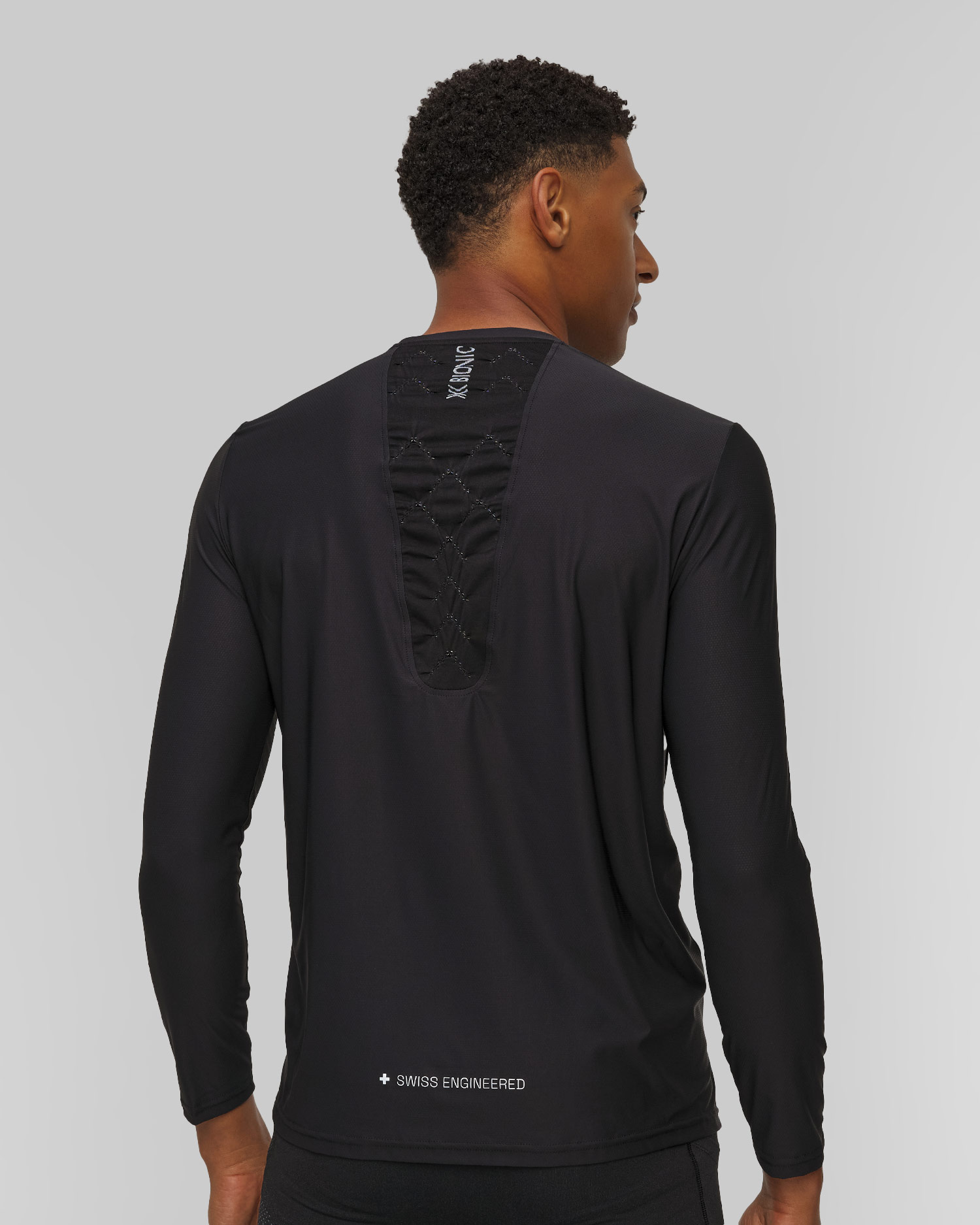 Tricou de alergare cu mânecă lungă pentru bărbați X-Bionic Corefusion Run Shirt LS negru