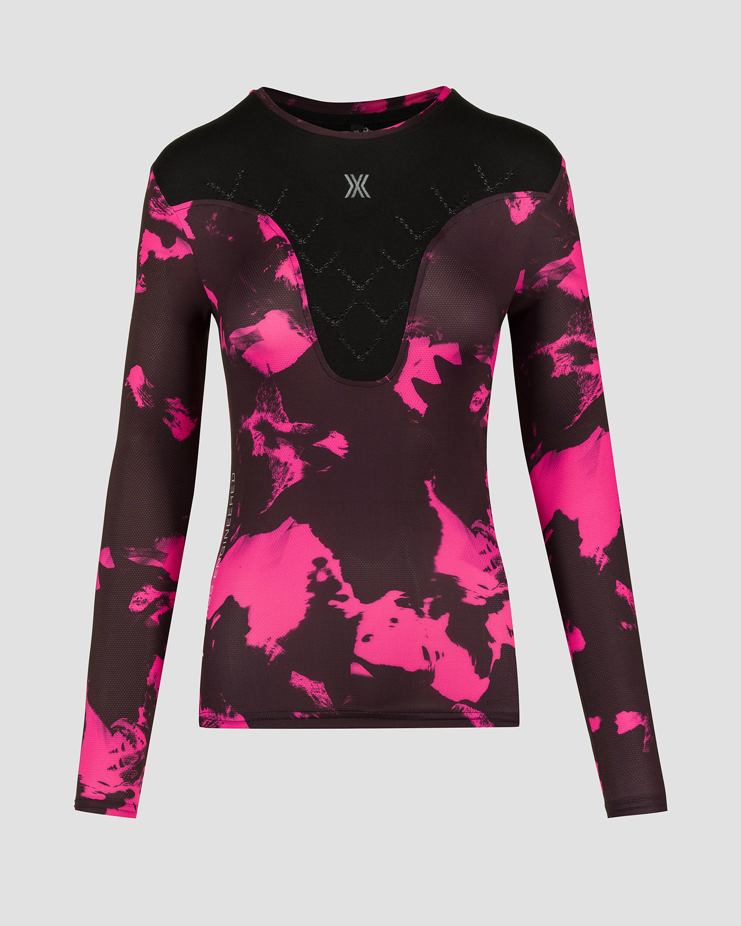 Longsleeve biegowy damski X-Bionic Corefusion Run Shirt LS różowo-czarny
