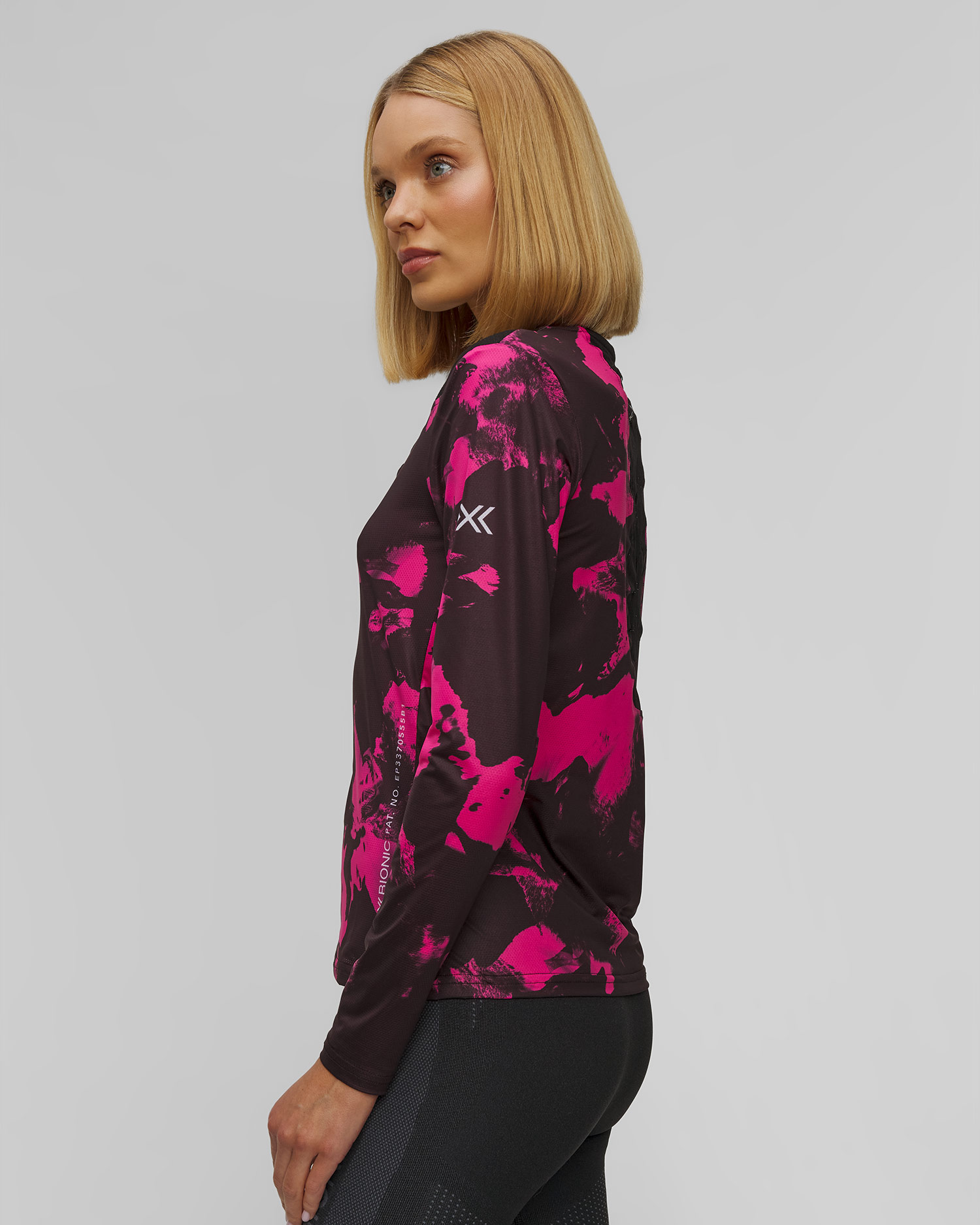 Longsleeve biegowy damski X-Bionic Corefusion Run Shirt LS różowo-czarny