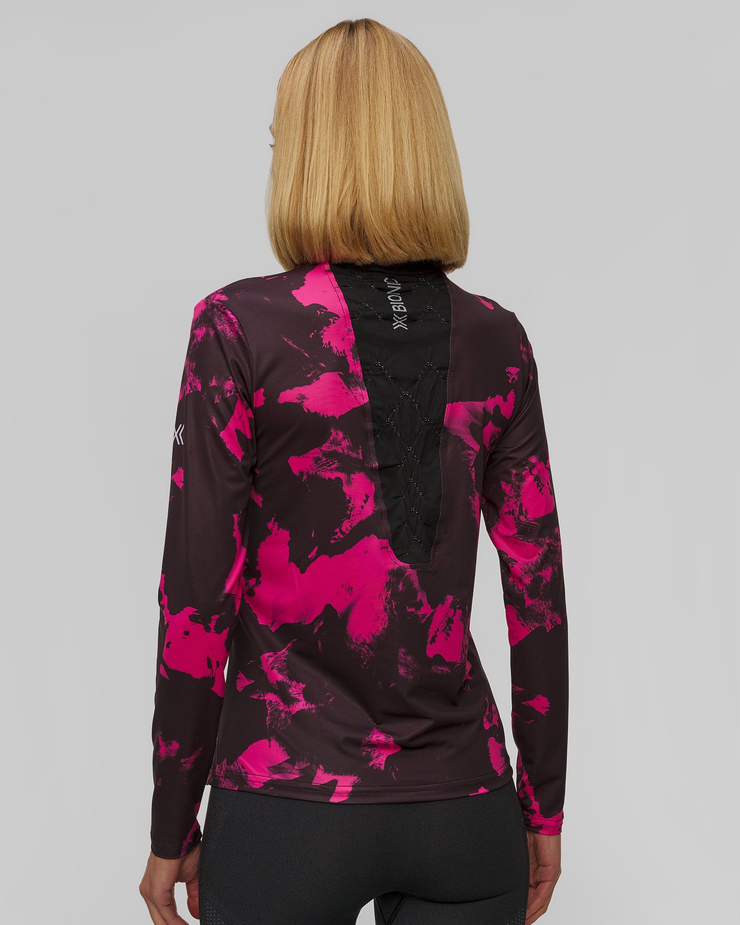 Longsleeve biegowy damski X-Bionic Corefusion Run Shirt LS różowo-czarny