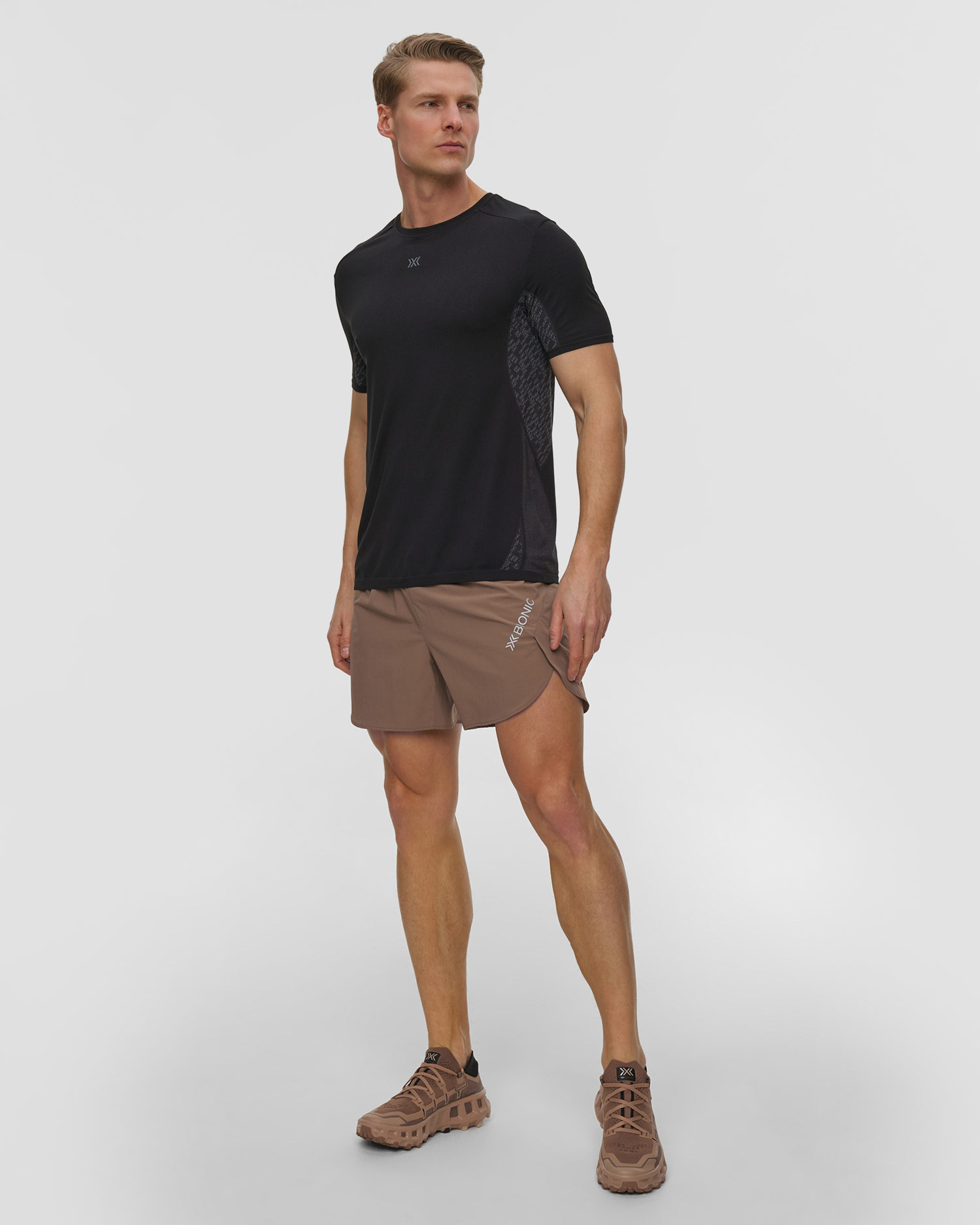 Short pour hommes X-Bionic Corefusion Run Perform Shorts Dark Sand