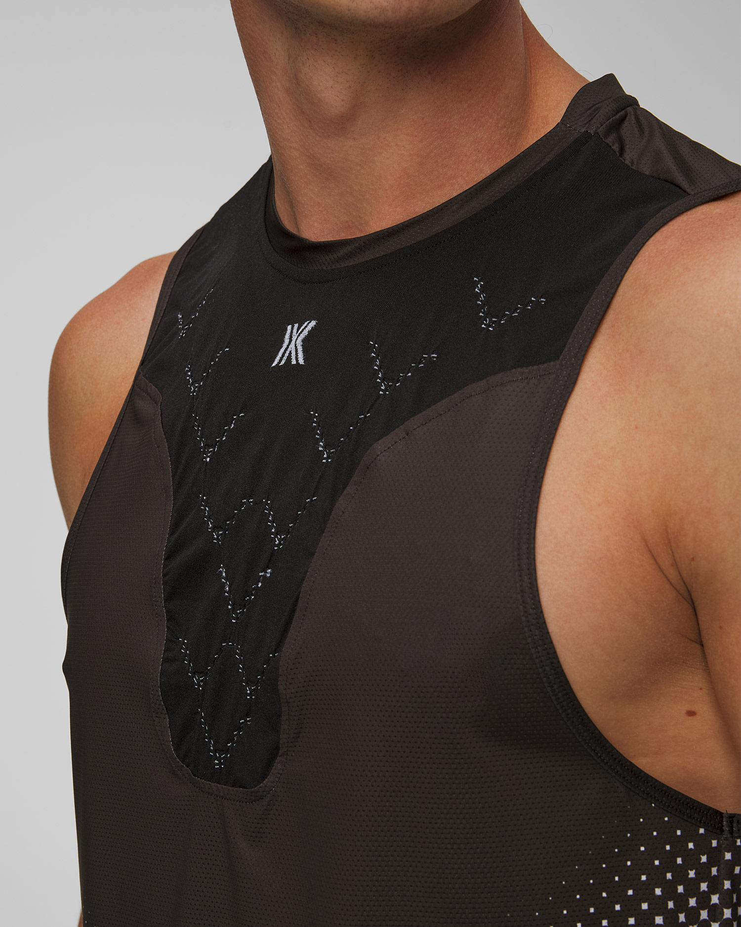 Singlet biegowy unisex X-Bionic Corefusion Run Tank czarno-różowo-biały