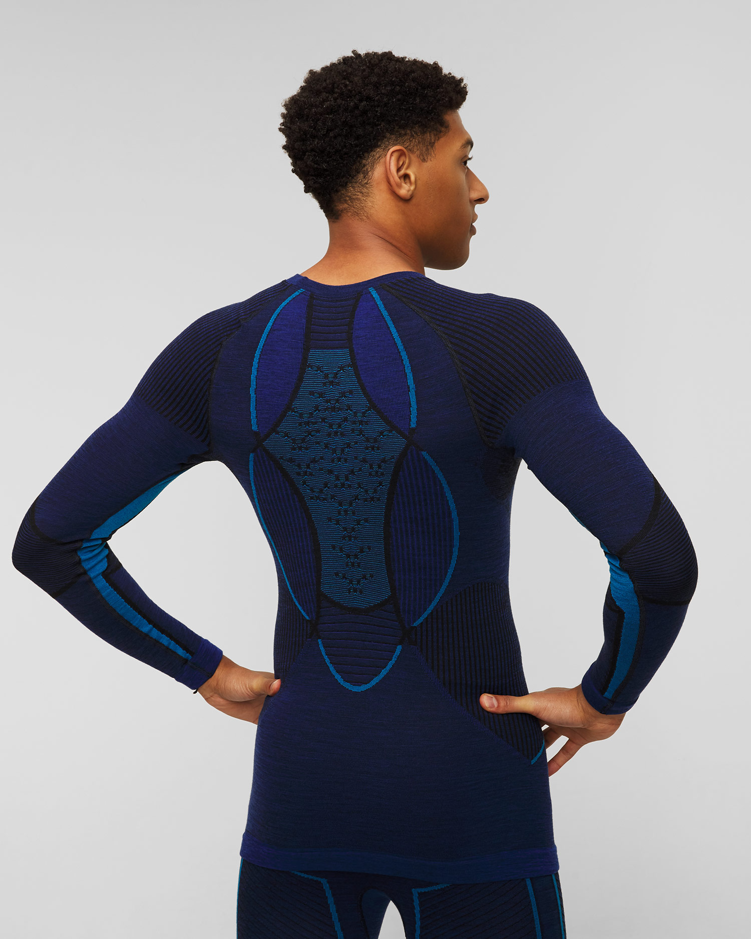 Longsleeve termic X-Bionic Merino - albastru marin