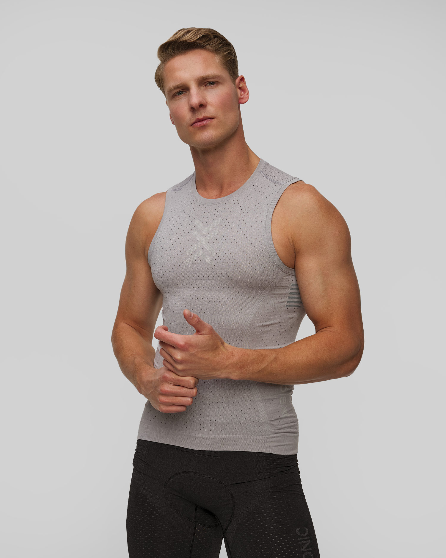 Potówka rowerowa unisex X-Bionic Xceed Ride Baselayer Tank Top szara
