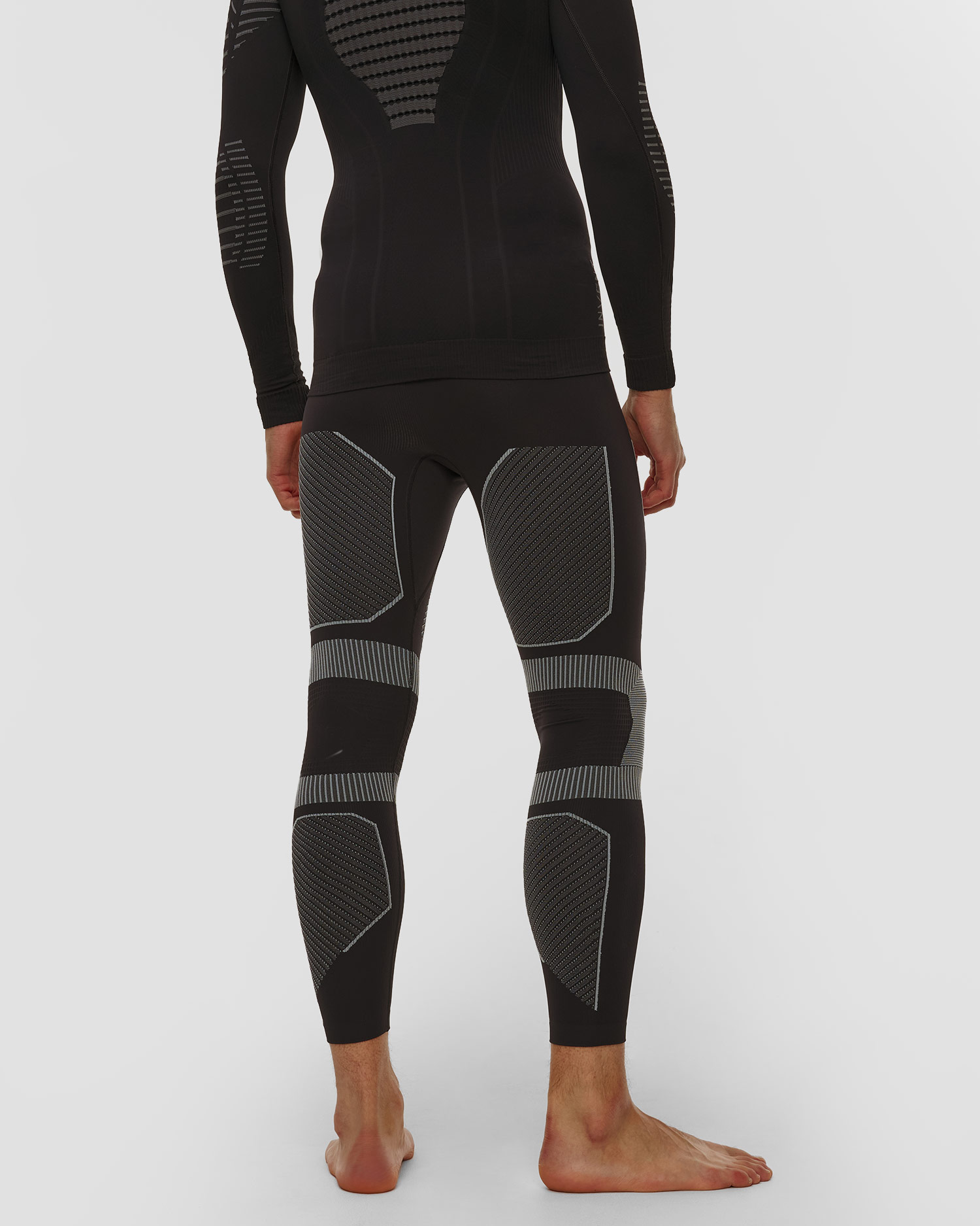 Colanți termoactivi pentru bărbați X-Bionic Energy Accumulator Light Pants negru și gri
