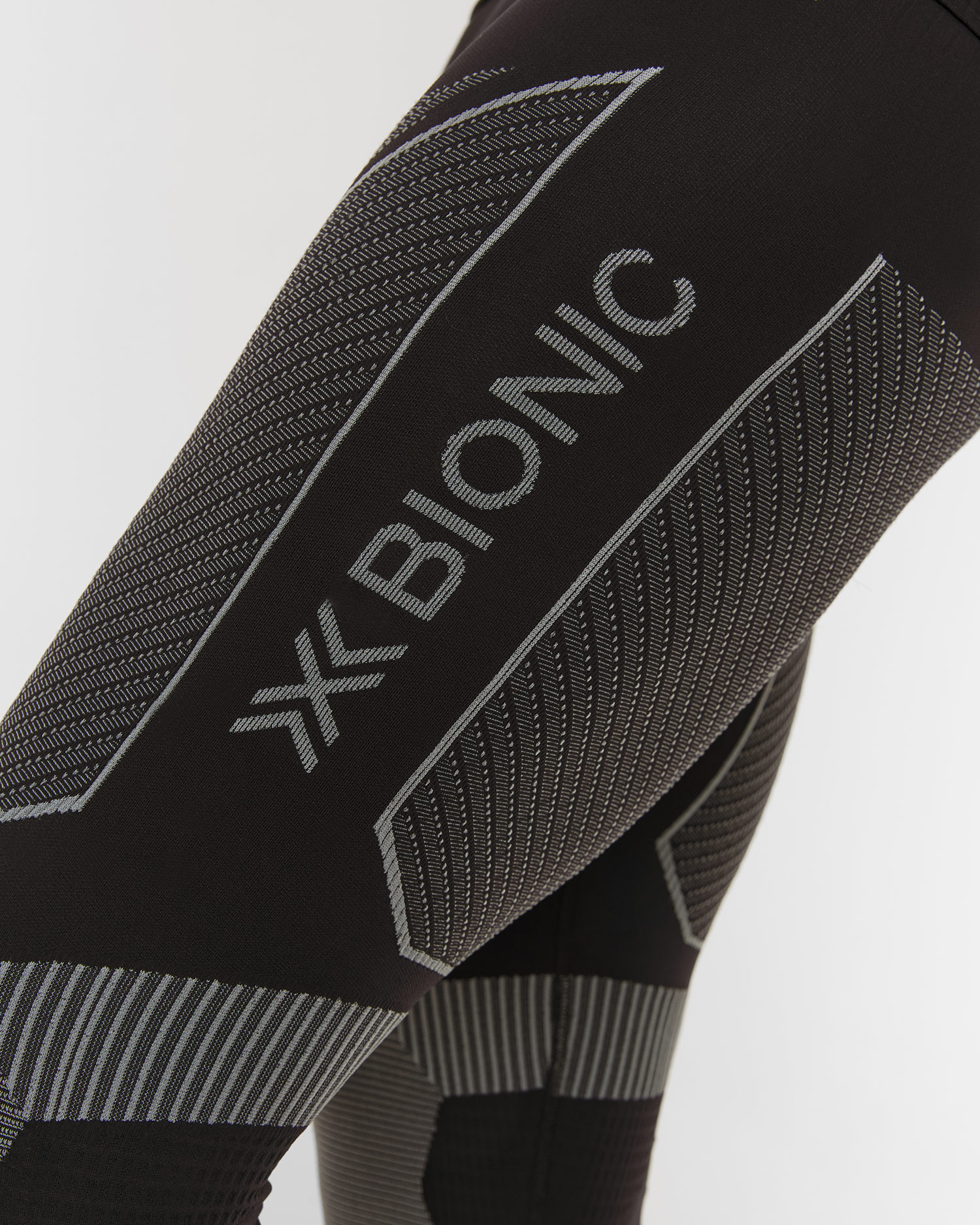 Colanți termoactivi pentru bărbați X-Bionic Energy Accumulator Light Pants negru și gri
