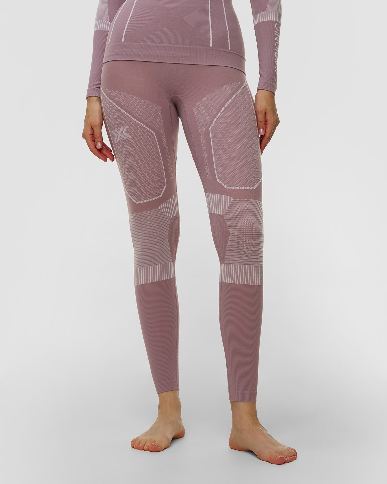 Dámske termo legíny X-Bionic Energy Accumulato Light Pants fialové