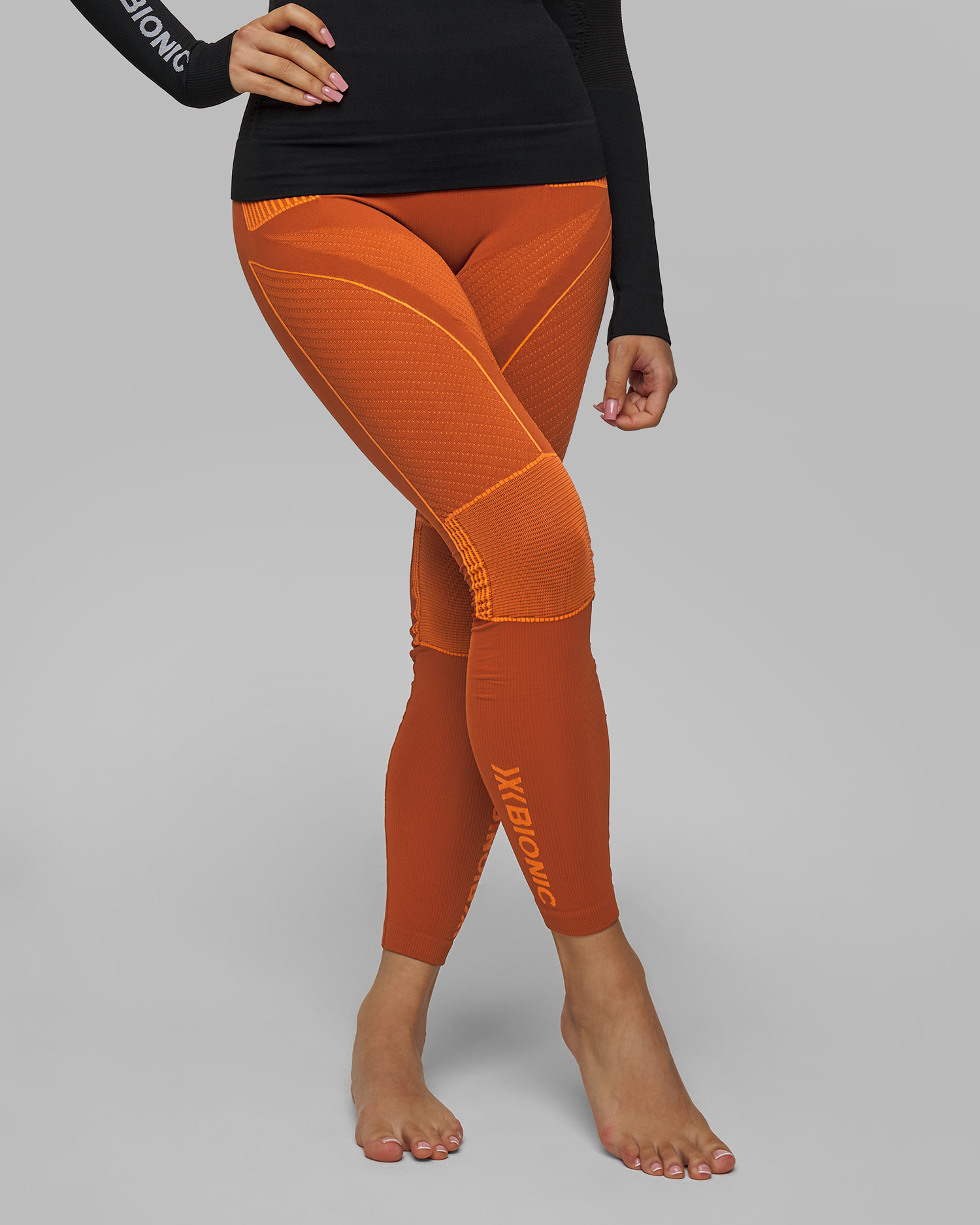 Dámské oranžové termo legíny X-Bionic Energy Accumulator 4.0