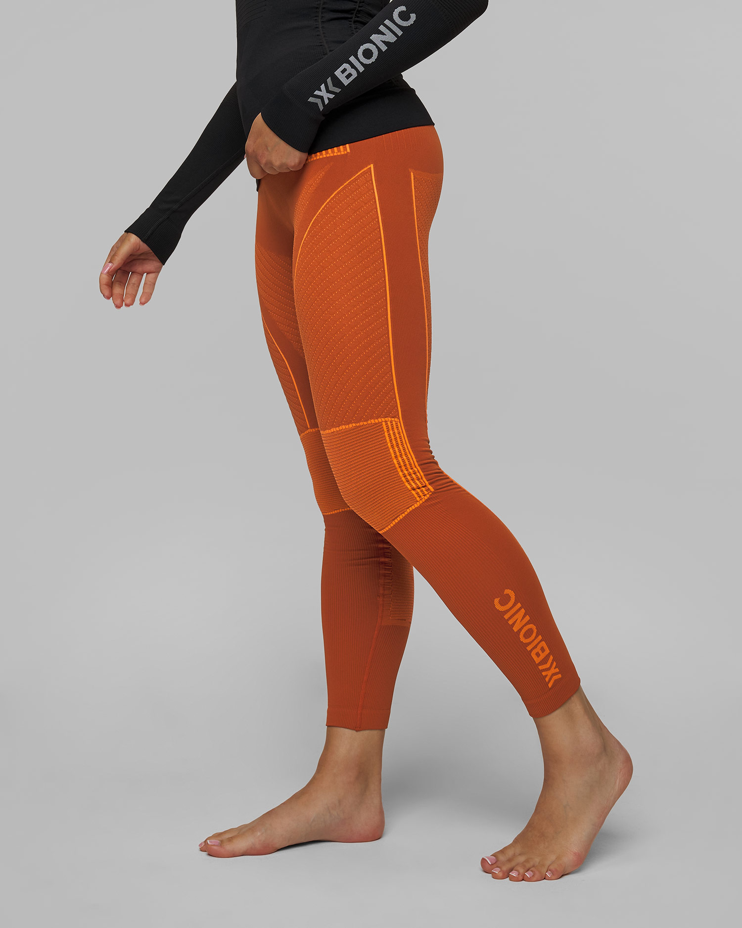 Dámské oranžové termo legíny X-Bionic Energy Accumulator 4.0