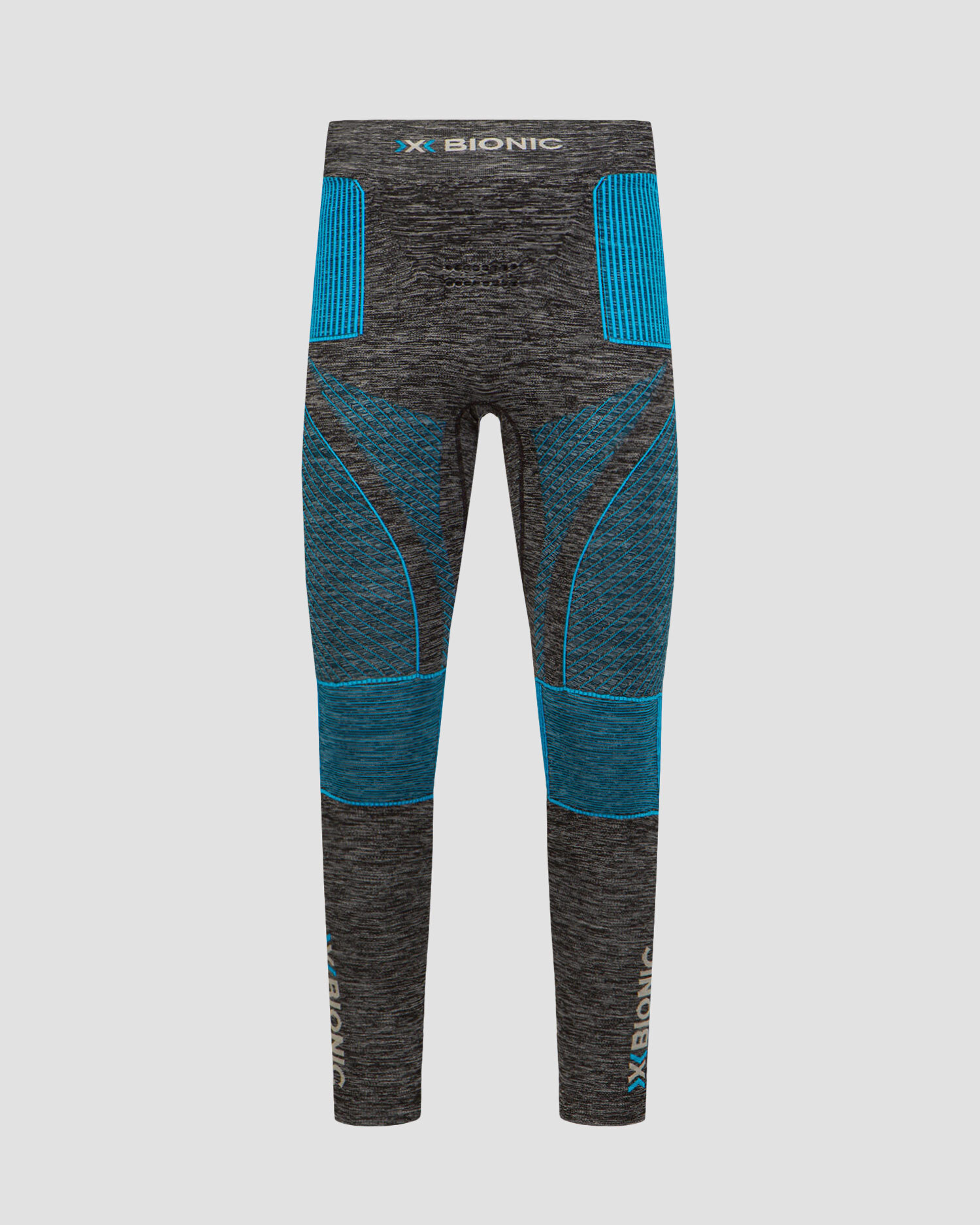 Leggings termoattivi grigio-blu da uomo X-Bionic Energy Accumulator 4.0 Melange