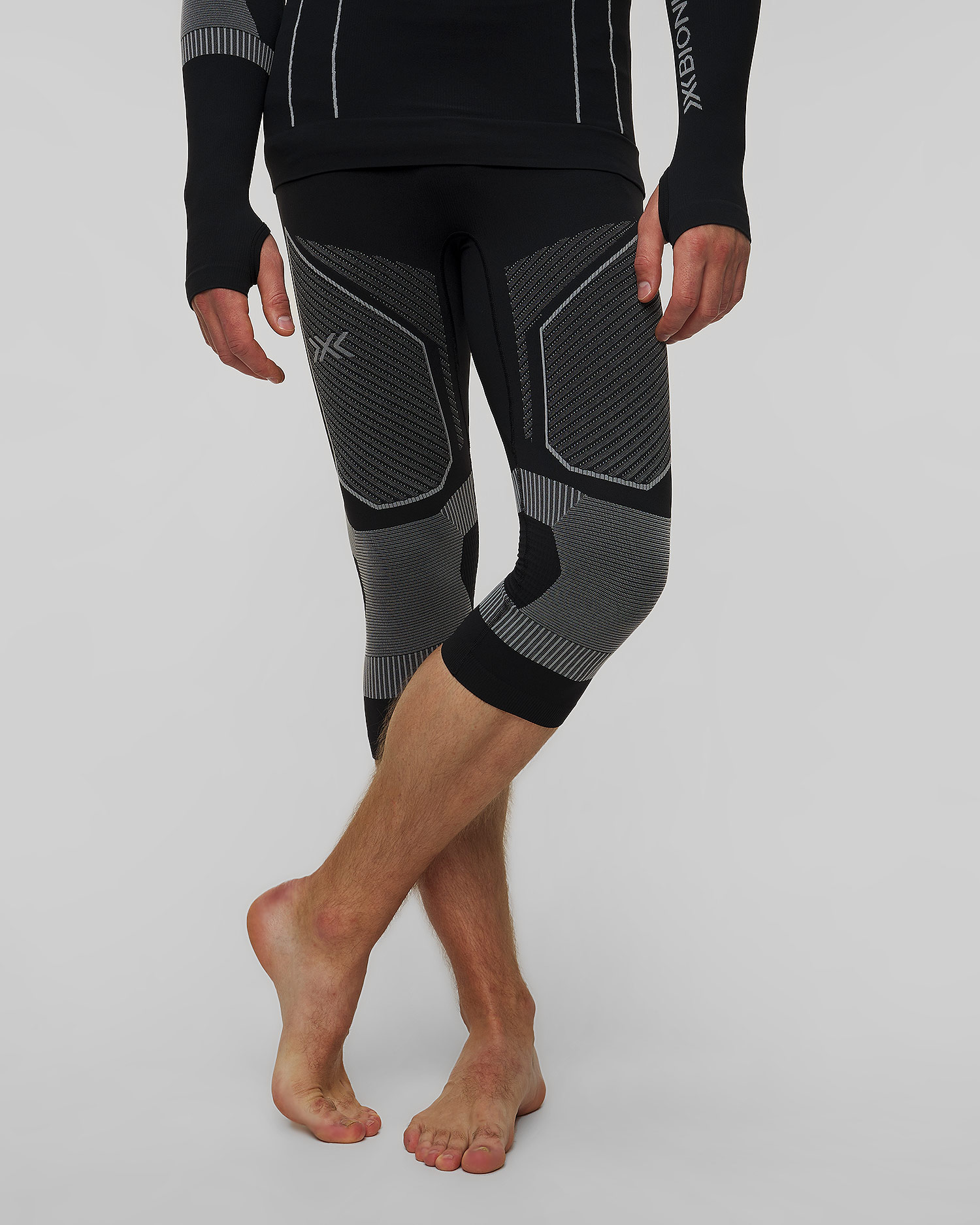 Leggings ¾ thermoactifs pour hommes X-Bionic Energy Accumulator Light Pants 3/4