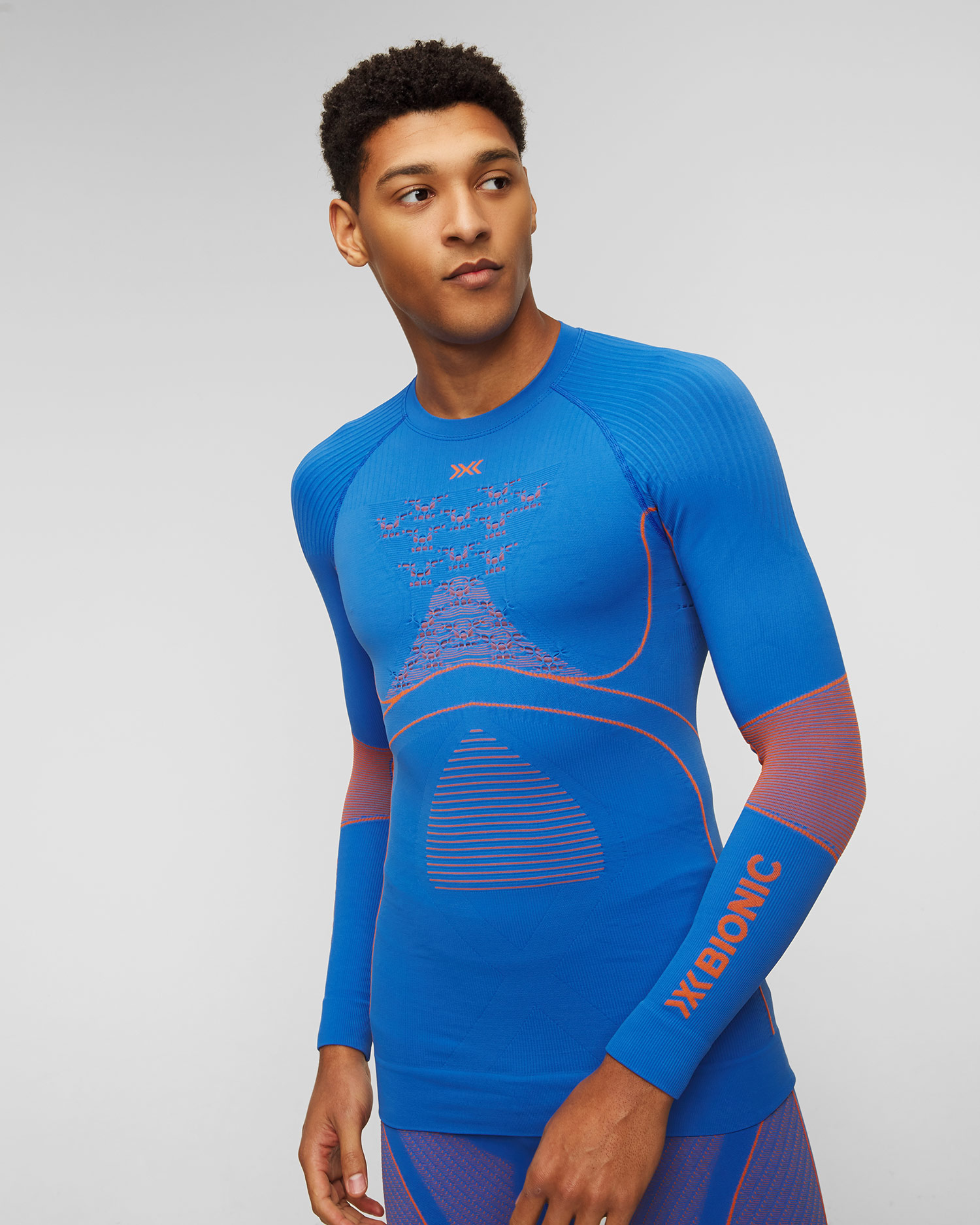 Maglietta a maniche lunge termoattiva blu da uomo X-Bionic Energy Accumulator 4.0 LG SL