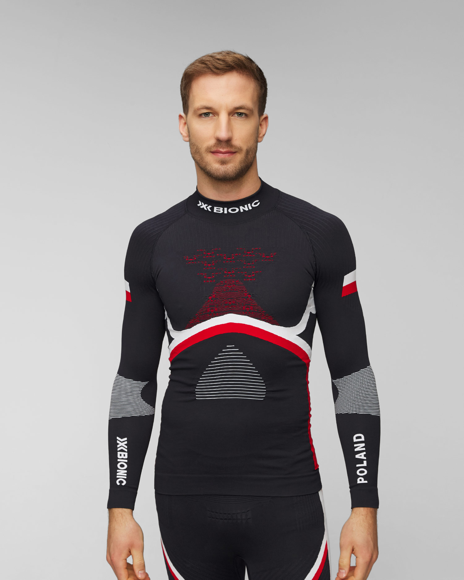 X-Bionic Energy Accumulator 4.0 Patriot Poland Thermoaktives Herren-Longsleeve mit Rollkragen