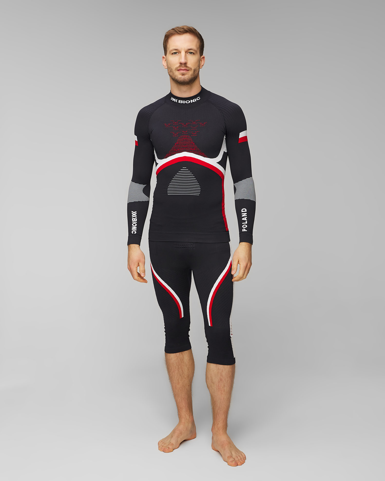 Longsleeve termoaktywny z półgolfem męski X-Bionic Energy Accumulator 4.0 Patriot Poland