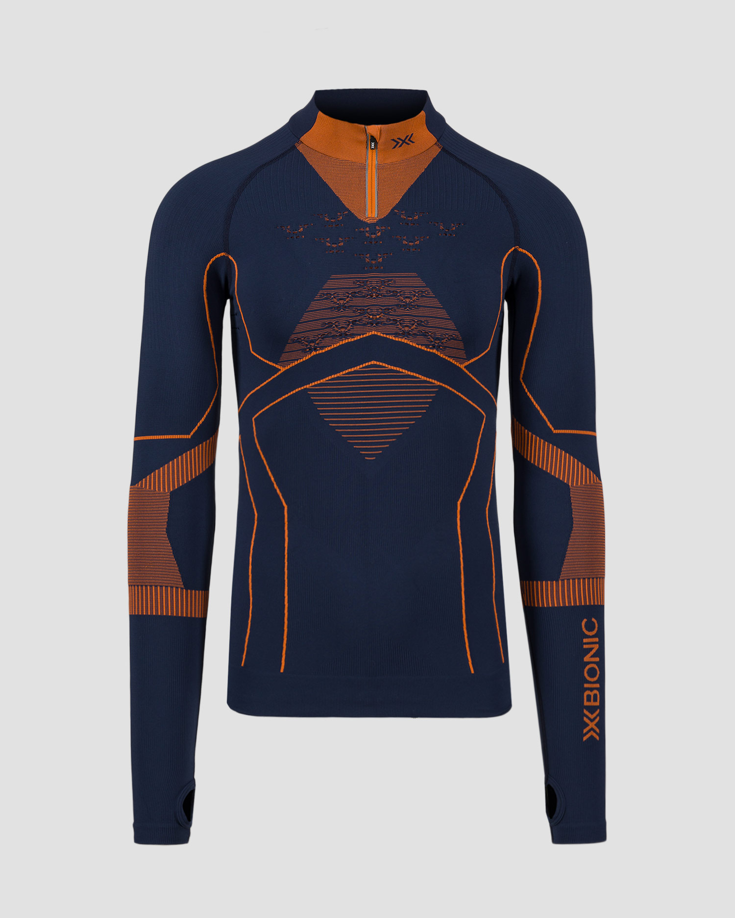 Pánské termotričko na zip X-Bionic Energy Accumulator Light Shirt LS 1/2 Zip