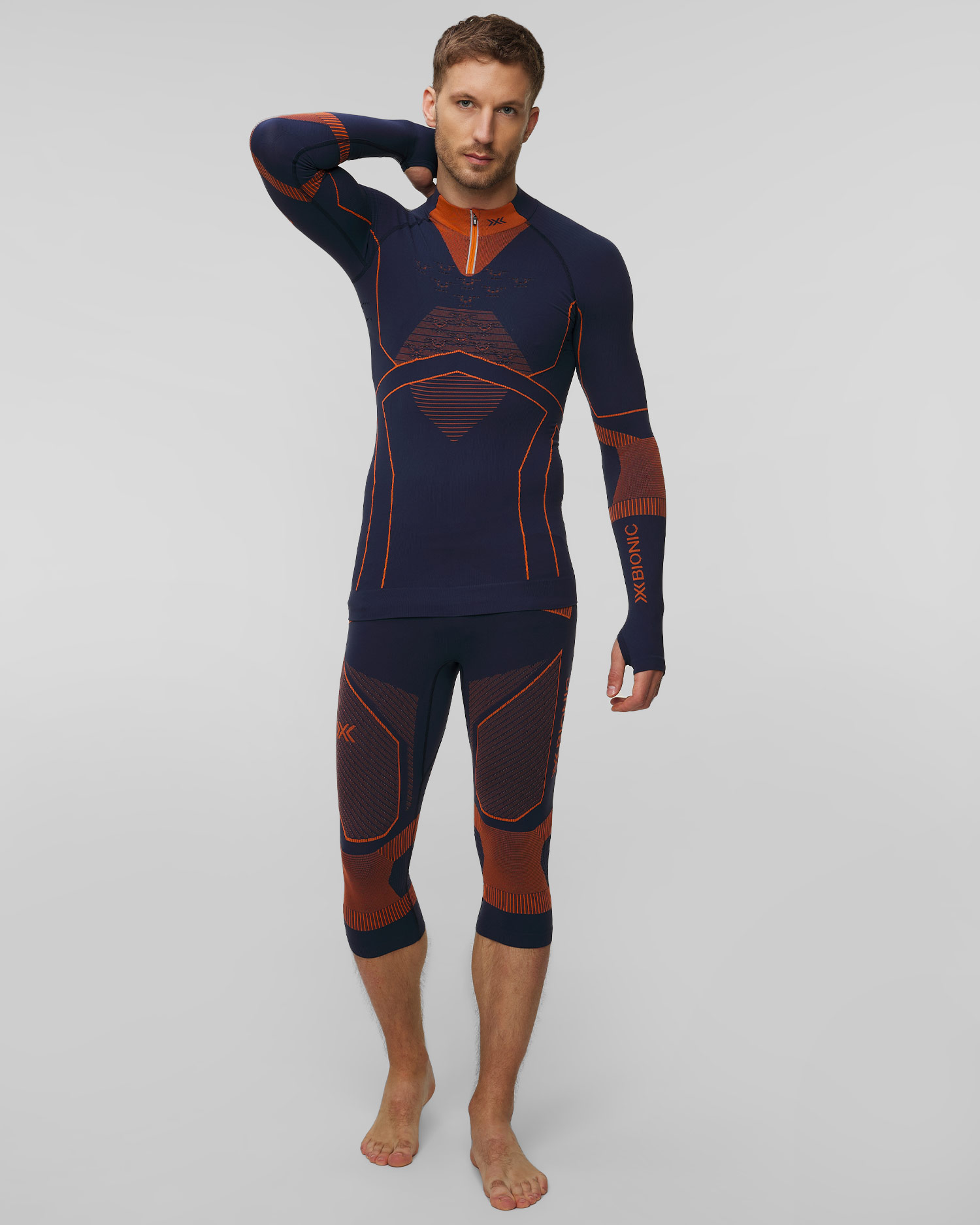 Longsleeve termoaktywny z zamkiem męski X-Bionic Energy Accumulator Light Shirt LS 1/2 Zip