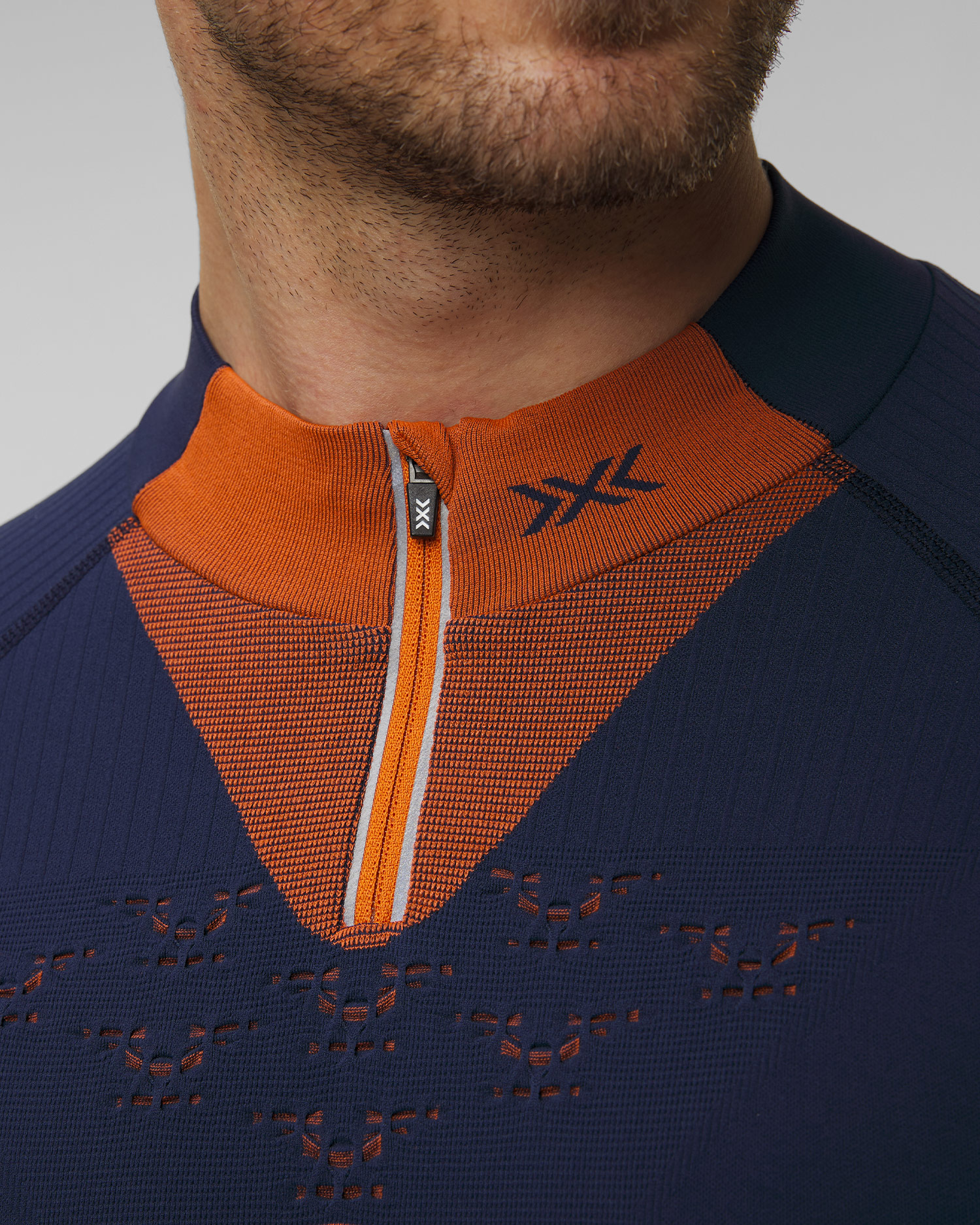 Pánské termotričko na zip X-Bionic Energy Accumulator Light Shirt LS 1/2 Zip