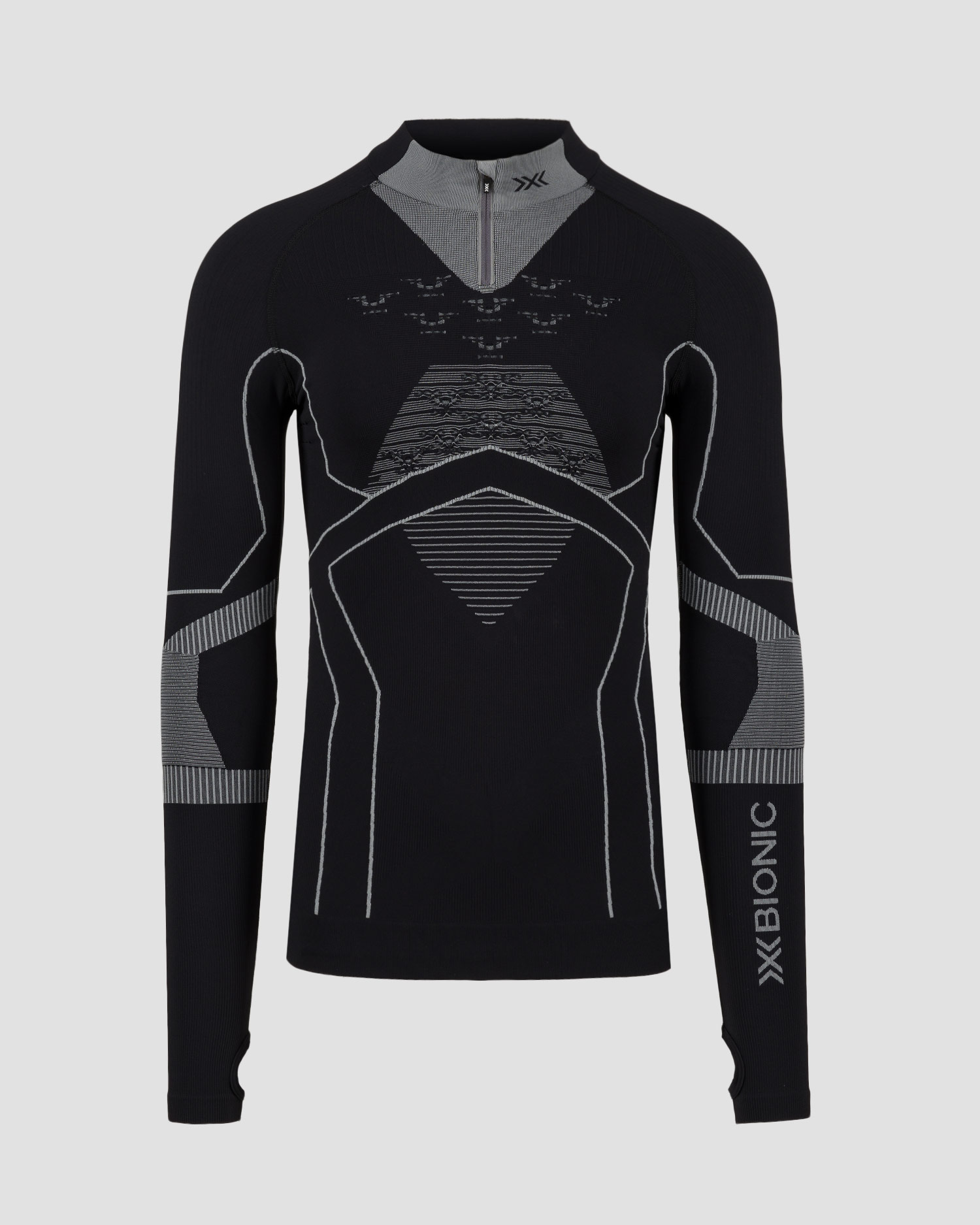 Longsleeve thermoactif avec zip pour hommes X-Bionic Energy Accumulator Light Shirt LS 1/2 Zip