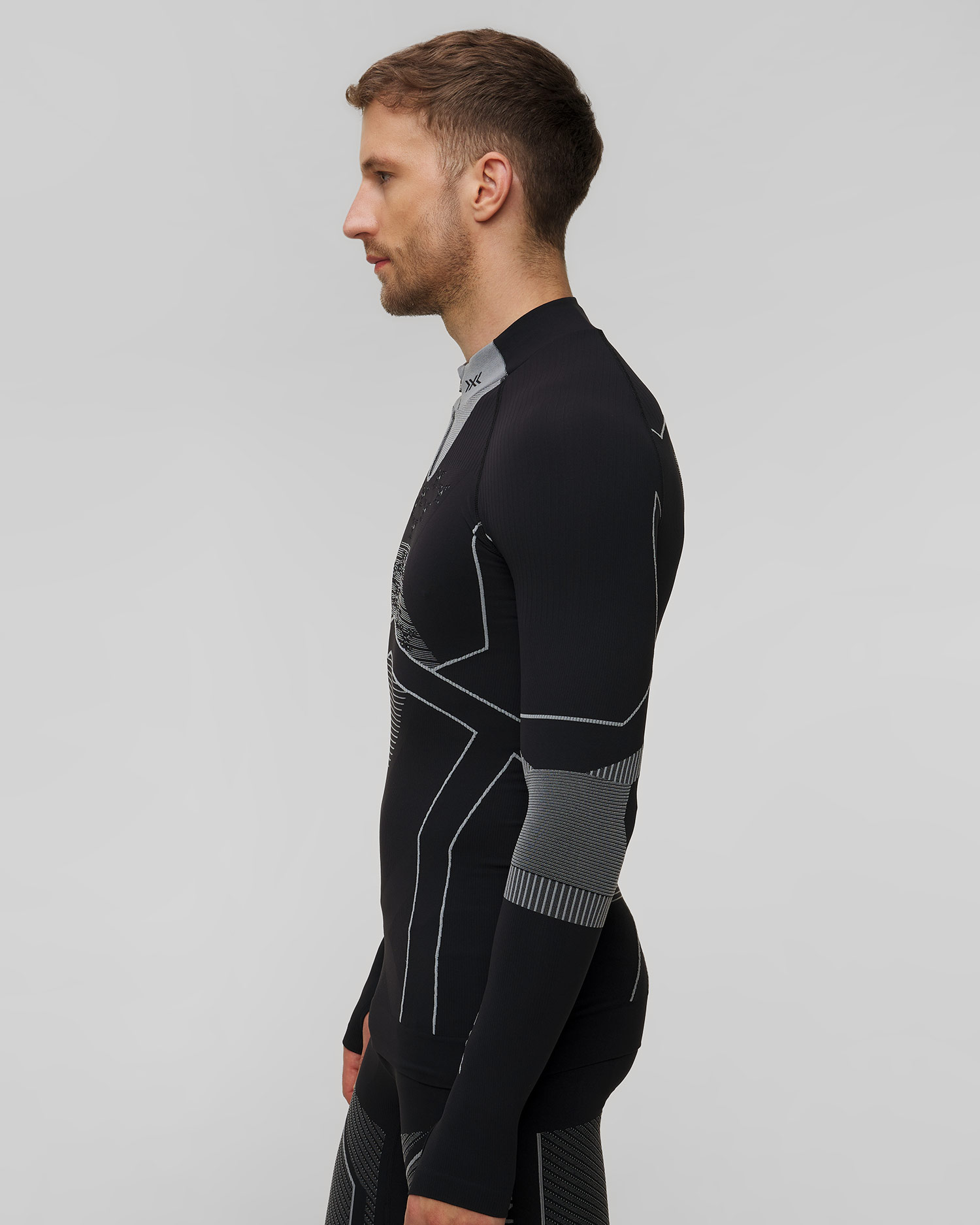 Pánské termotričko na zip X-Bionic Energy Accumulator Light Shirt LS 1/2 Zip