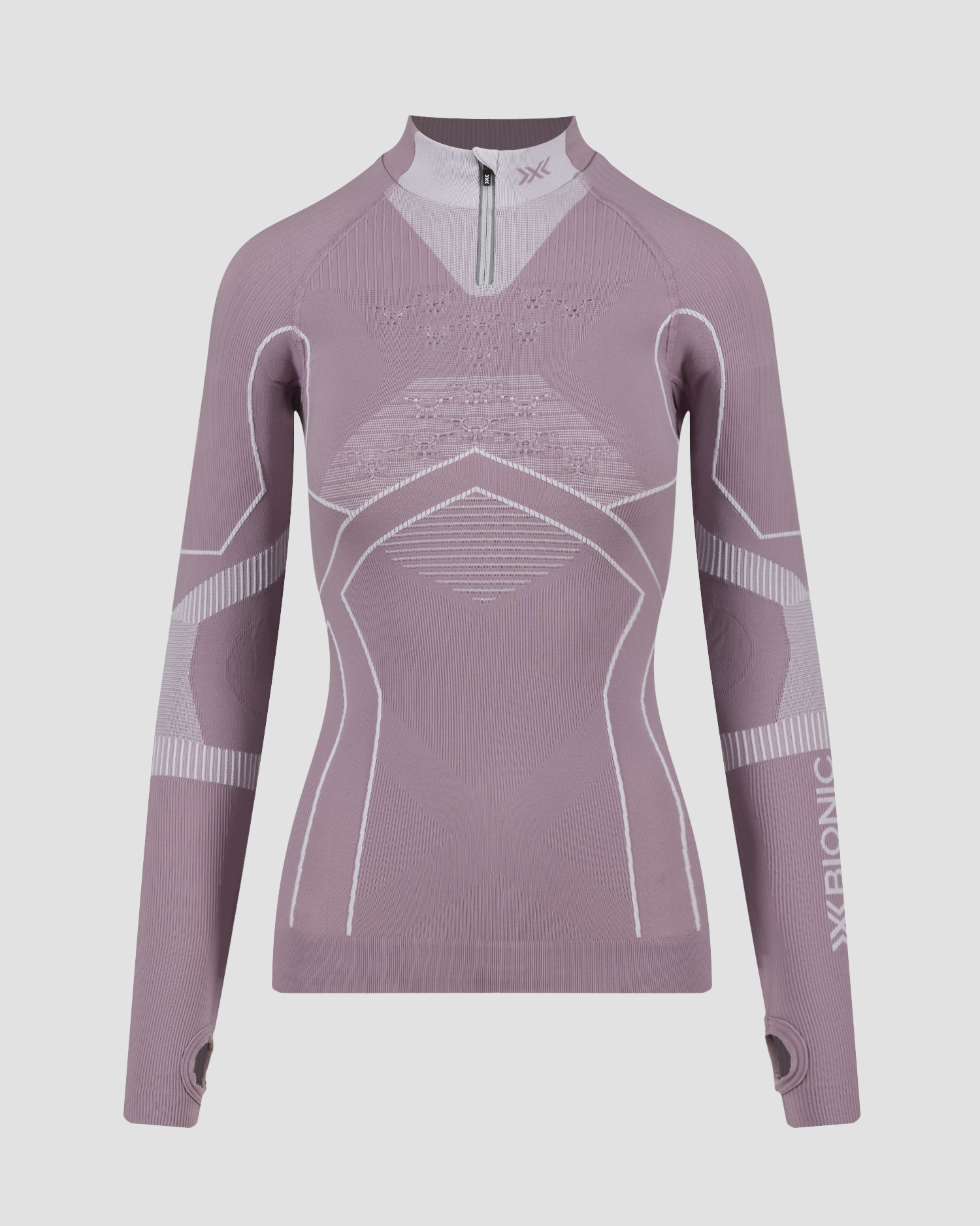 Longsleeve termoaktywny z zamkiem damski X-Bionic Energy Accumulator Light Shirt LS 1/2 Zip