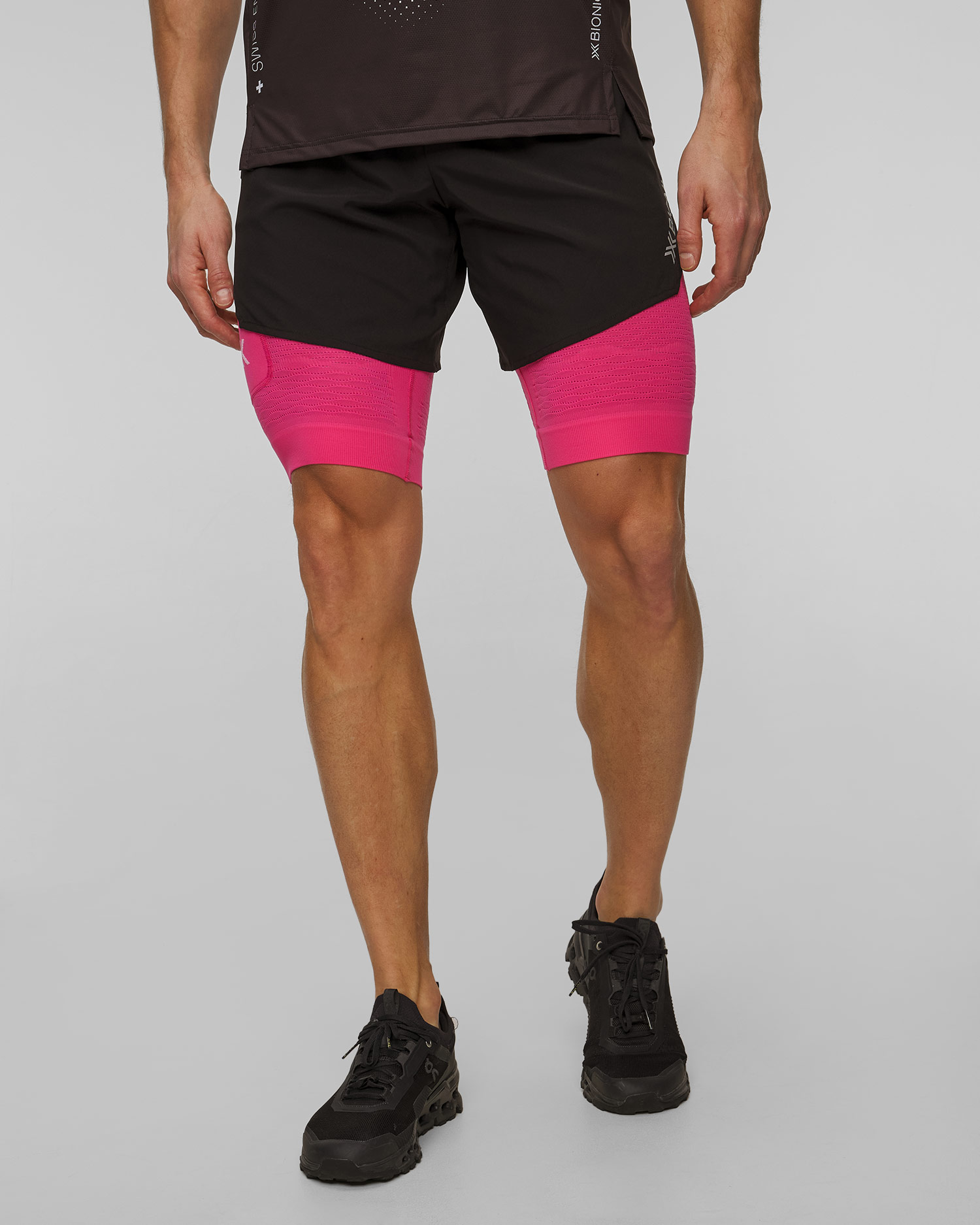 Short de course pour hommes X-Bionic Effektor 2in1