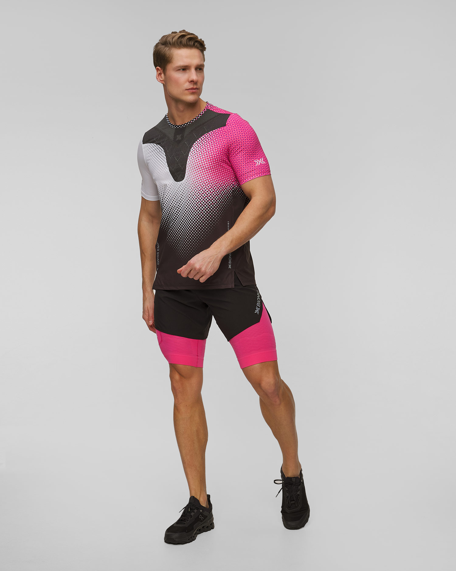 Pantaloncini da corsa da uomo X-Bionic Effektor 2in1