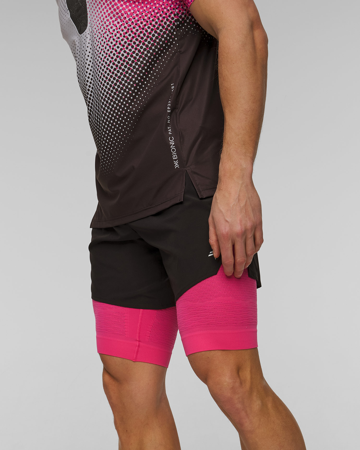 Pantaloncini da corsa da uomo X-Bionic Effektor 2in1