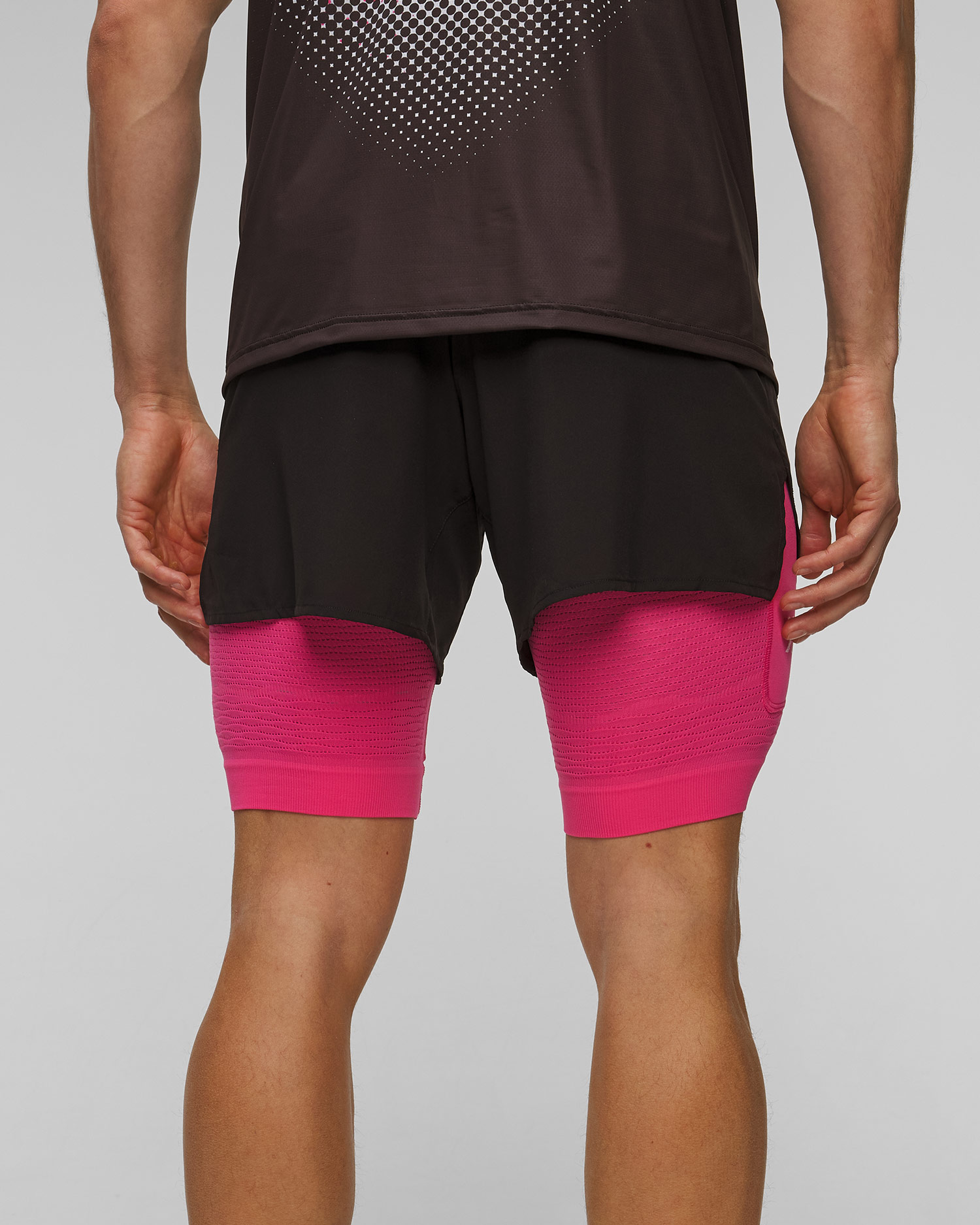 Pantaloncini da corsa da uomo X-Bionic Effektor 2in1