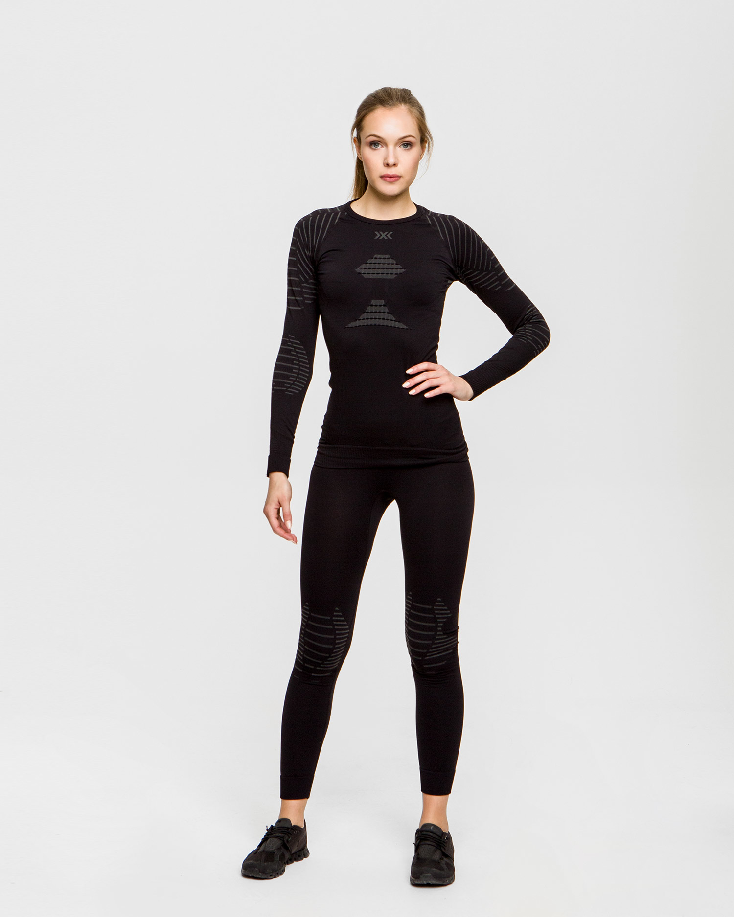 Leginsy termoaktywne damskie X-Bionic Invent 4.0 czarne
