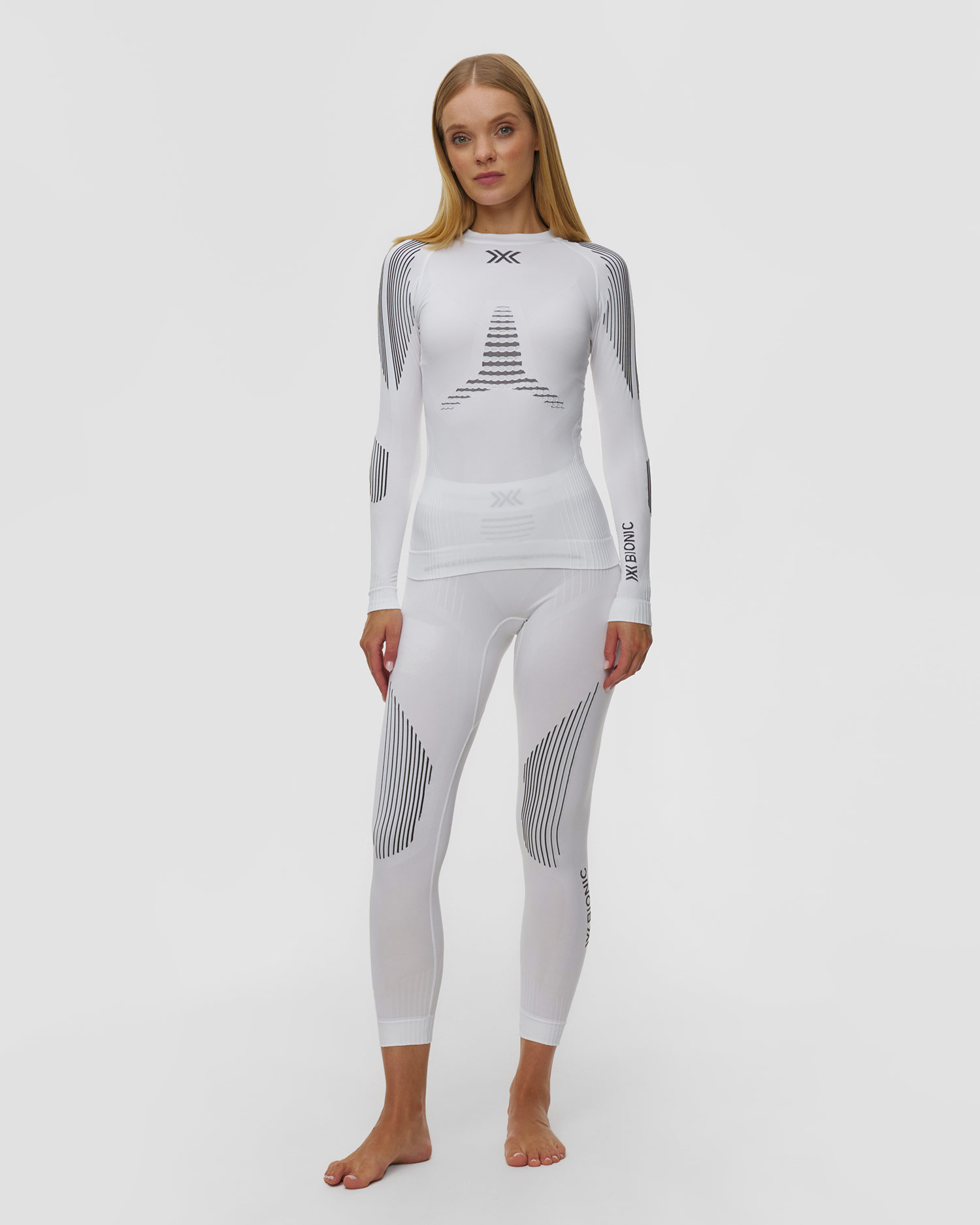 Dámske termo legíny X-Bionic Invent Pants biele