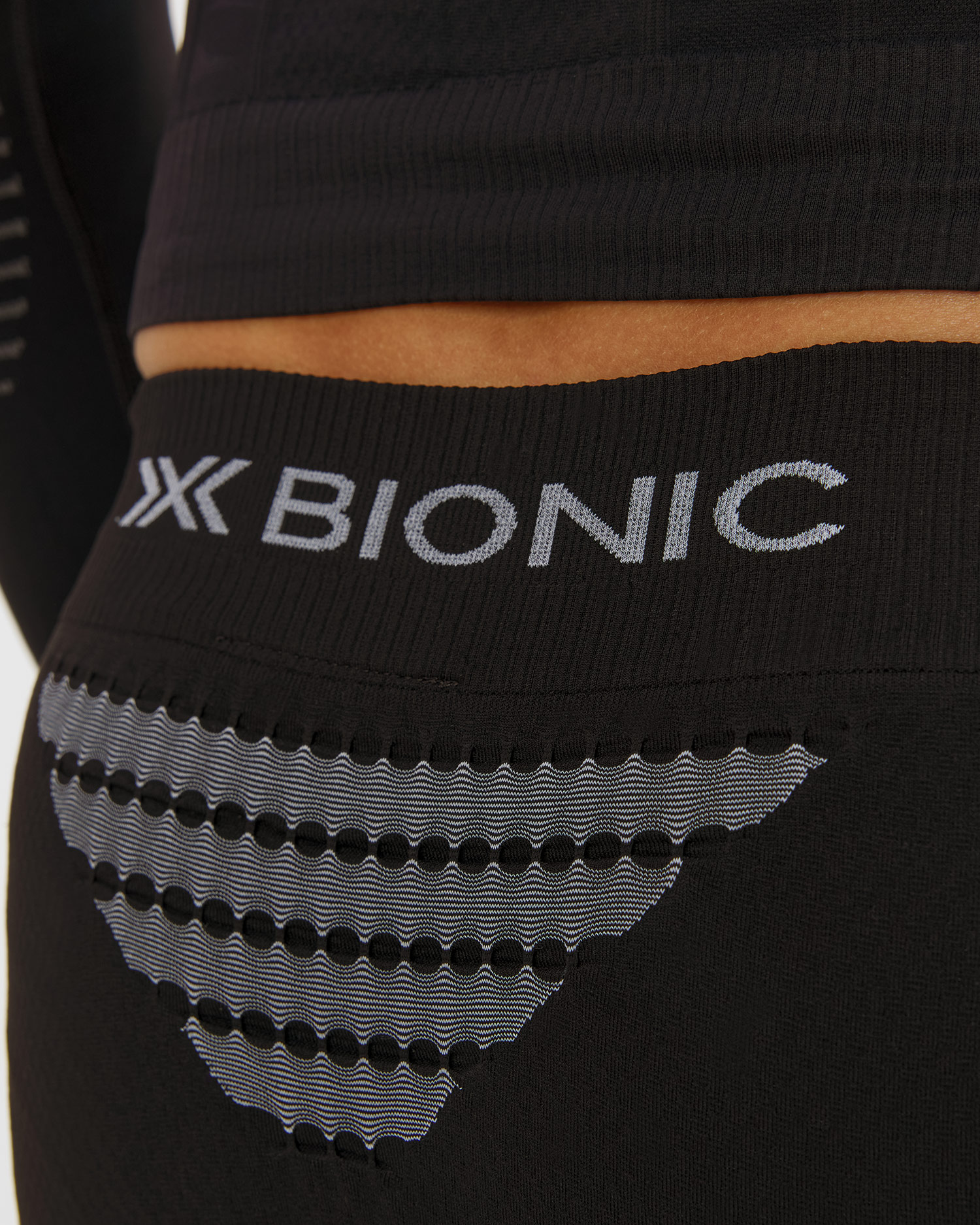 Colanți termoactivi  3/4 pentru bărbați X-Bionic Invent Graphics negru-gri