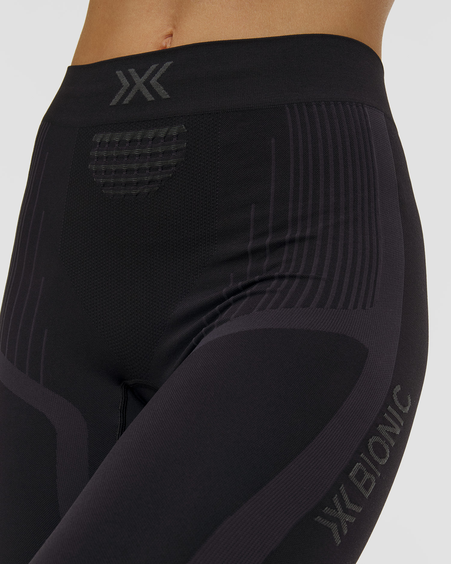 Dámske termolegíny X-Bionic Invent Pants 3/4 čierne