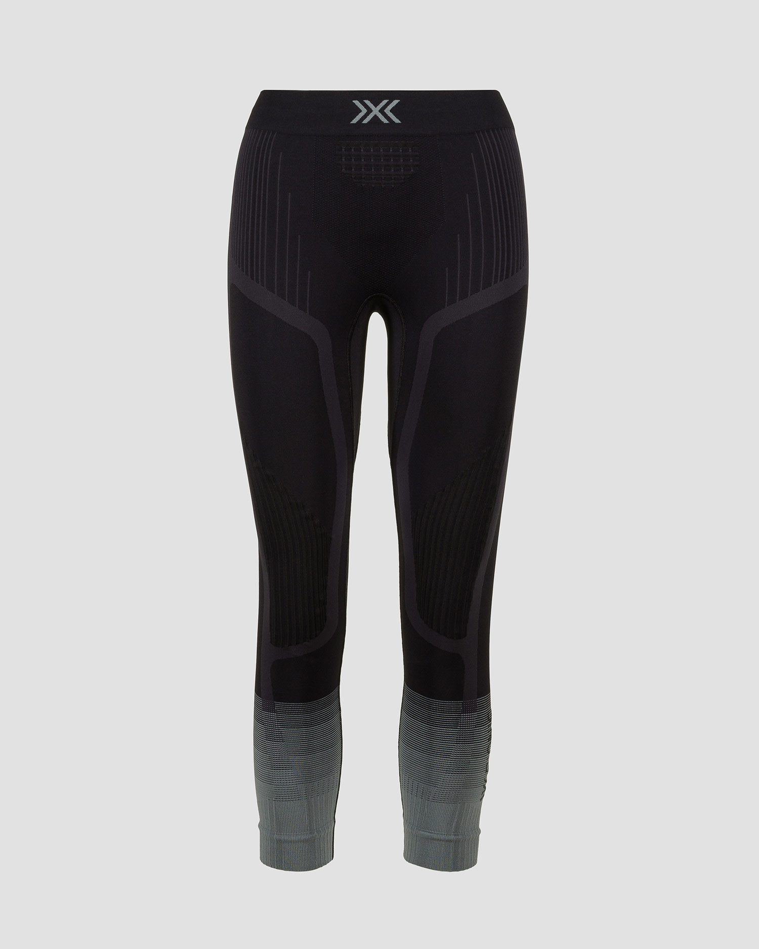 Dámske termolegíny X-Bionic Invent Graphics Pants čierno-sivé