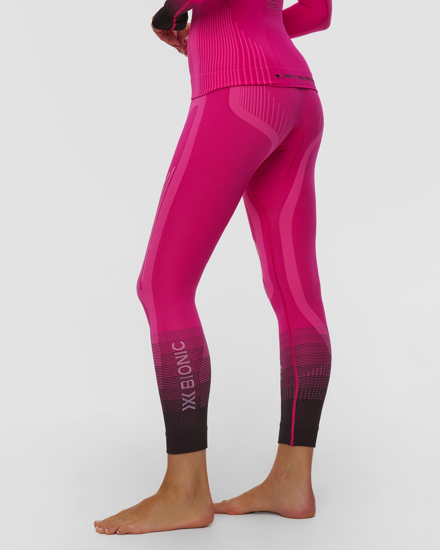 Dámske termo legíny X-Bionic Invent Graphics Pants ružovvé