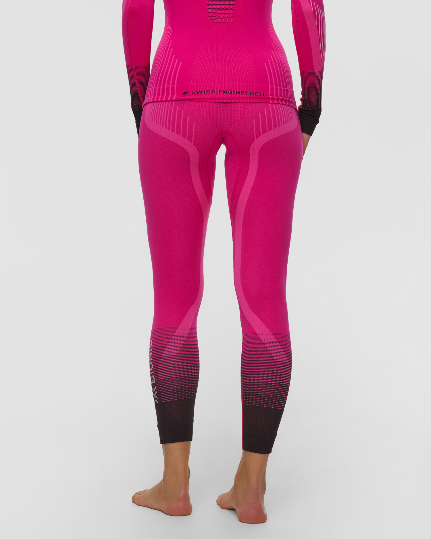 Dámske termo legíny X-Bionic Invent Graphics Pants ružovvé