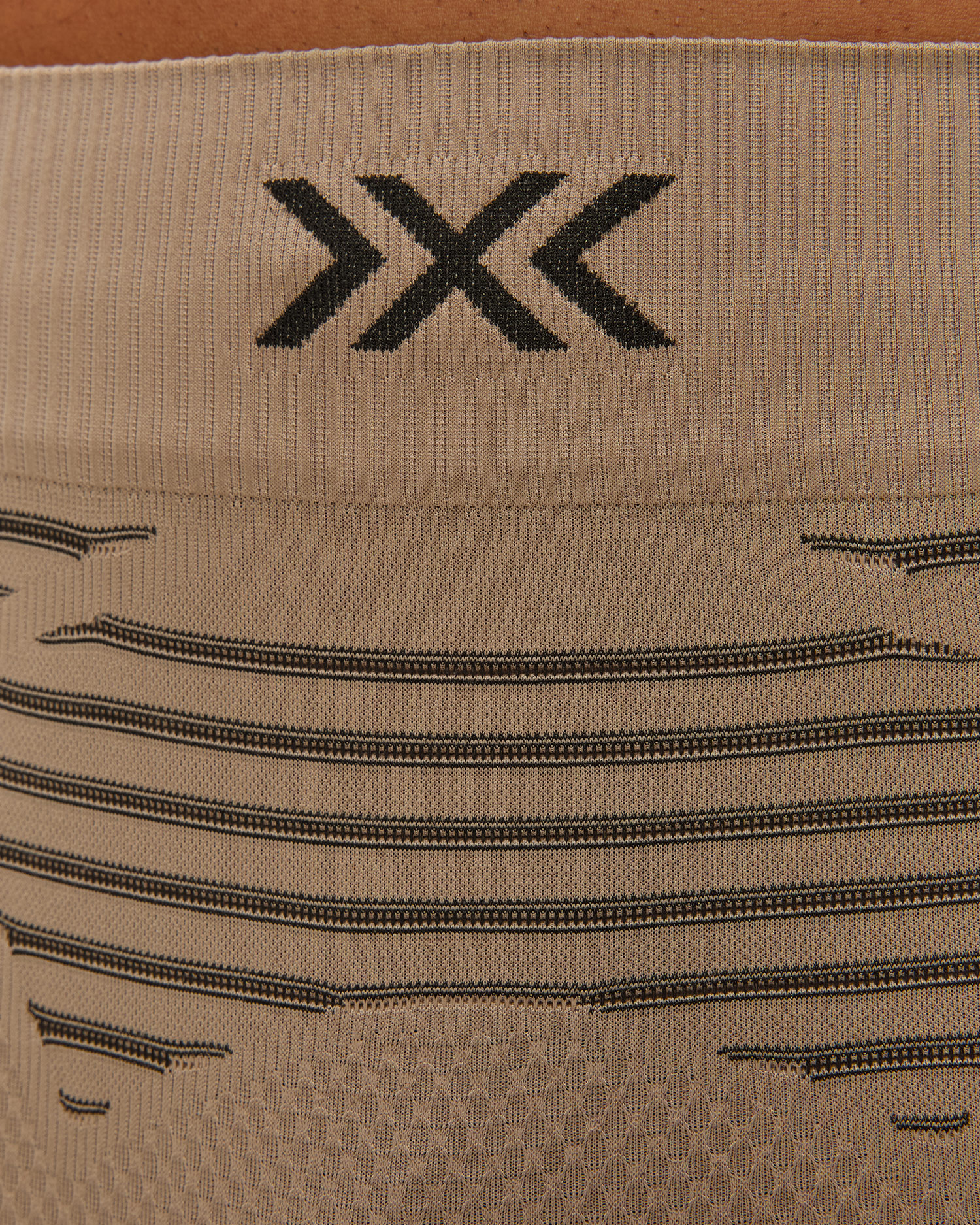 Leginsy termoaktywne męskie X-Bionic Invent Graphics beżowo-szare