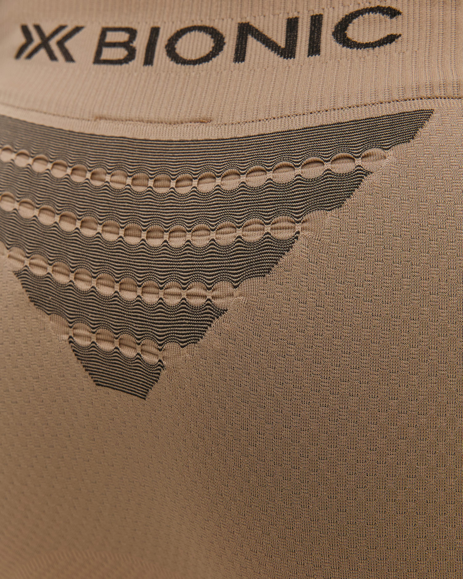 Leginsy termoaktywne męskie X-Bionic Invent Graphics beżowo-szare