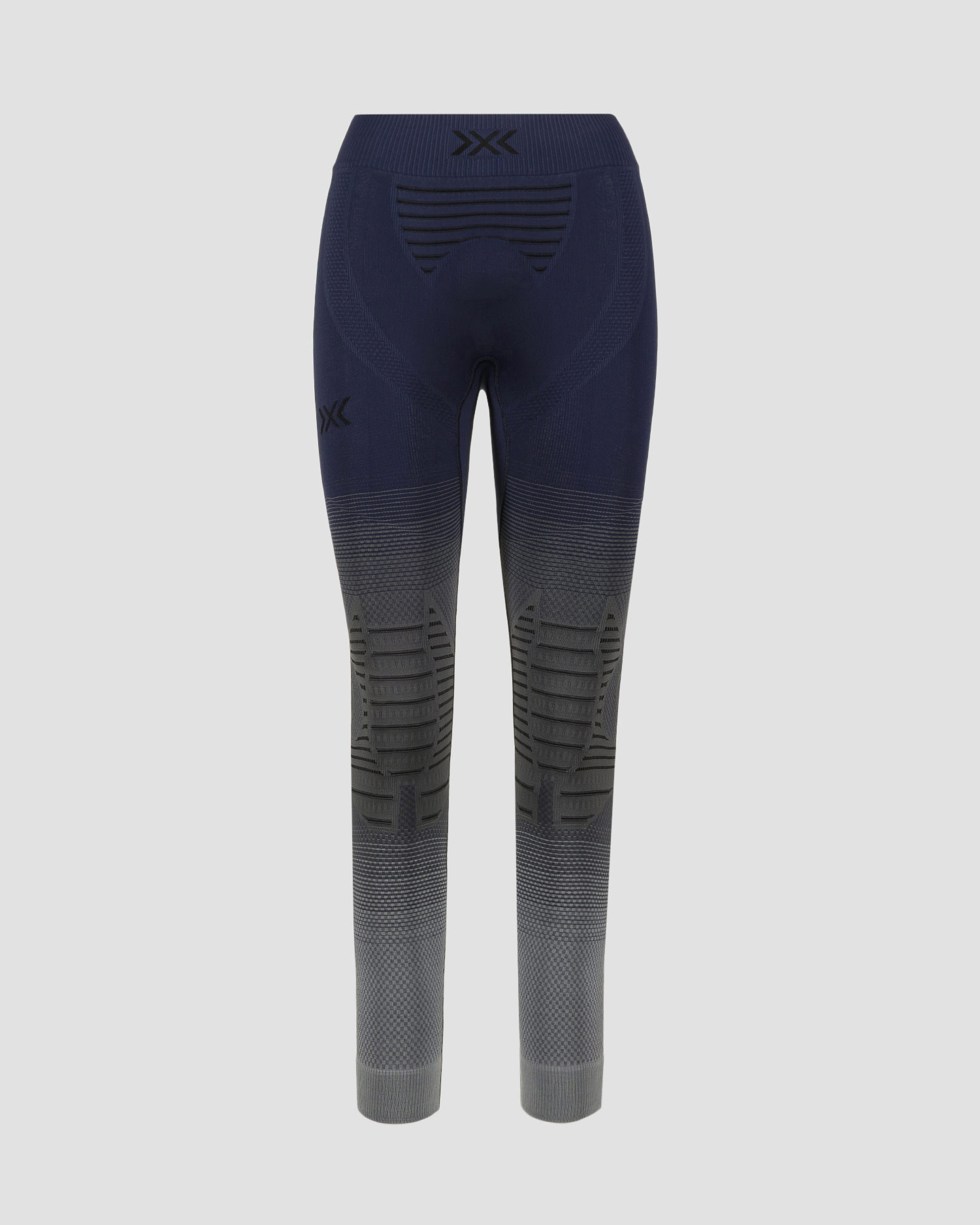 Leginsy termoaktywne damskie X-Bionic Invent Graphics niebiesko-szare