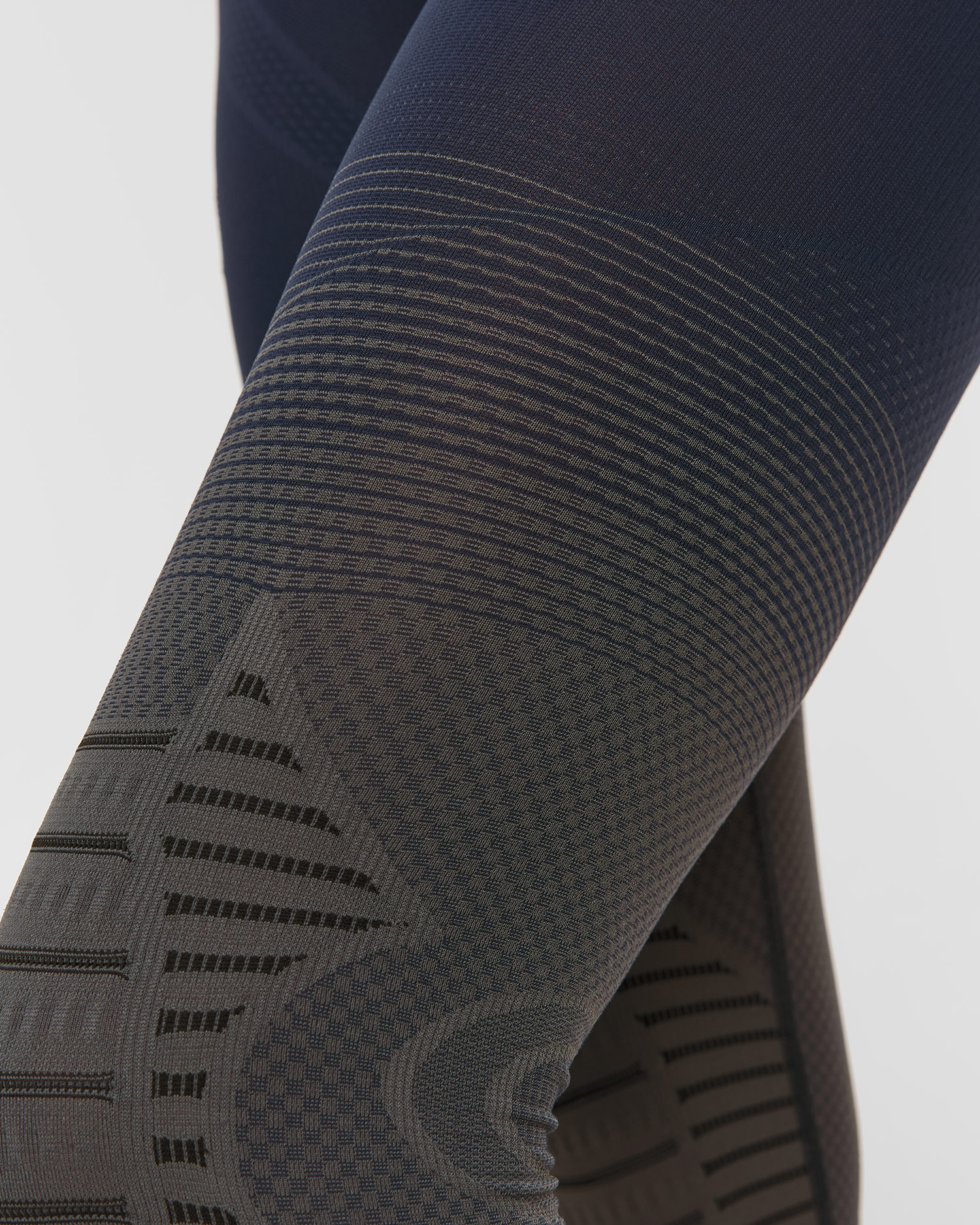 Leginsy termoaktywne damskie X-Bionic Invent Graphics niebiesko-szare